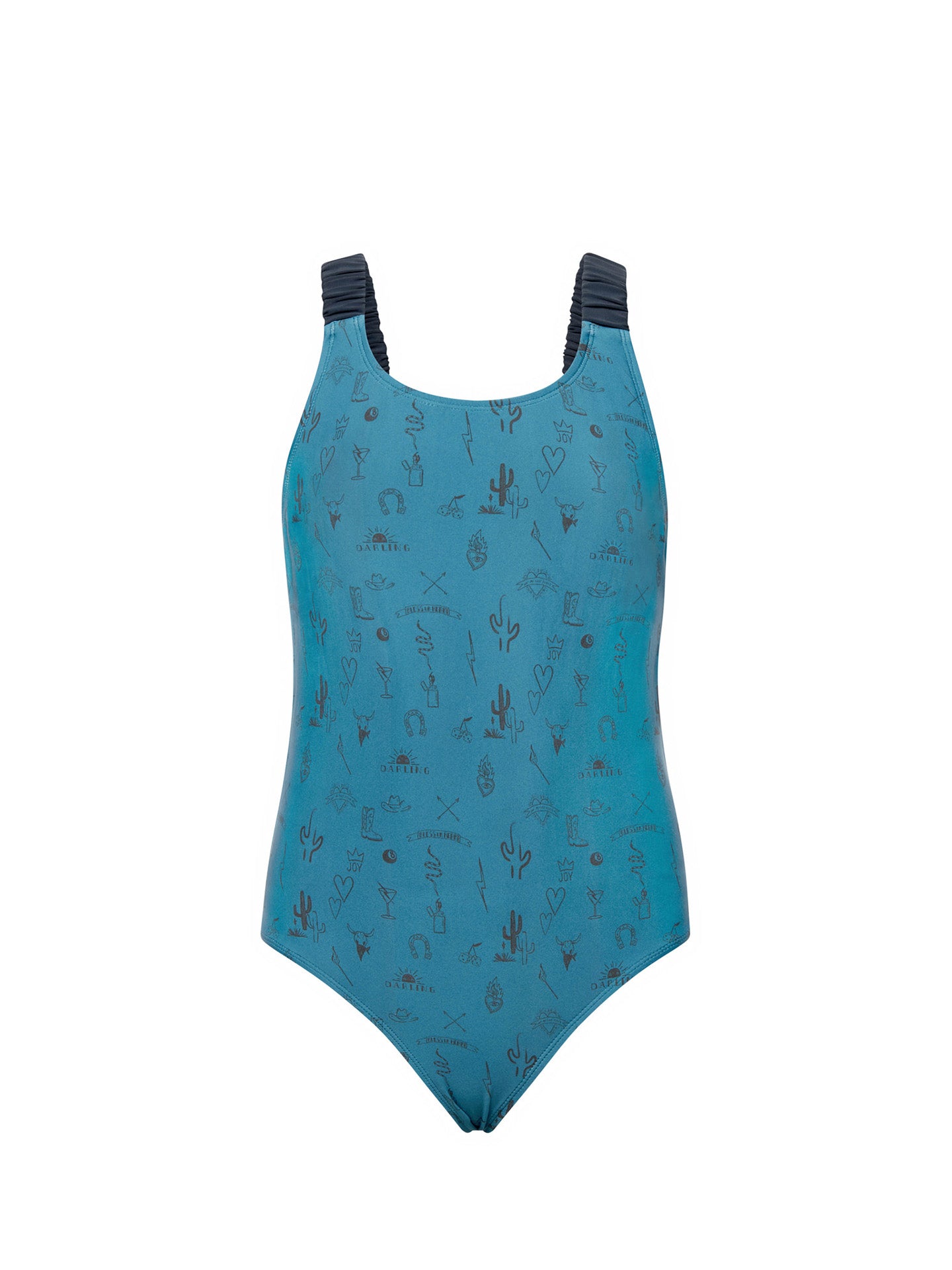 MOGLI KIDS SWIMSUIT | BLUE TATTOOS