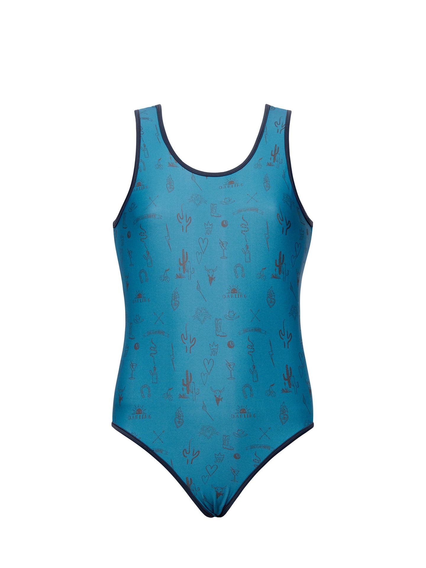 WENDY KIDS SWIMSUIT | BLUE TATTOOS
