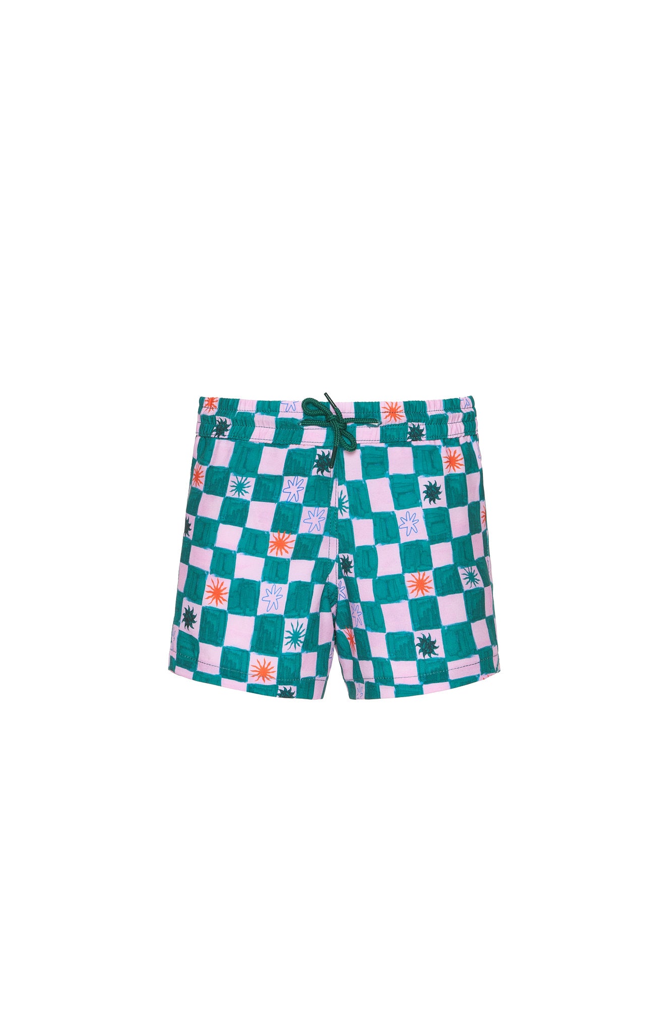 CASCÃO SWIM SHORTS | AQUA CHECKMATE