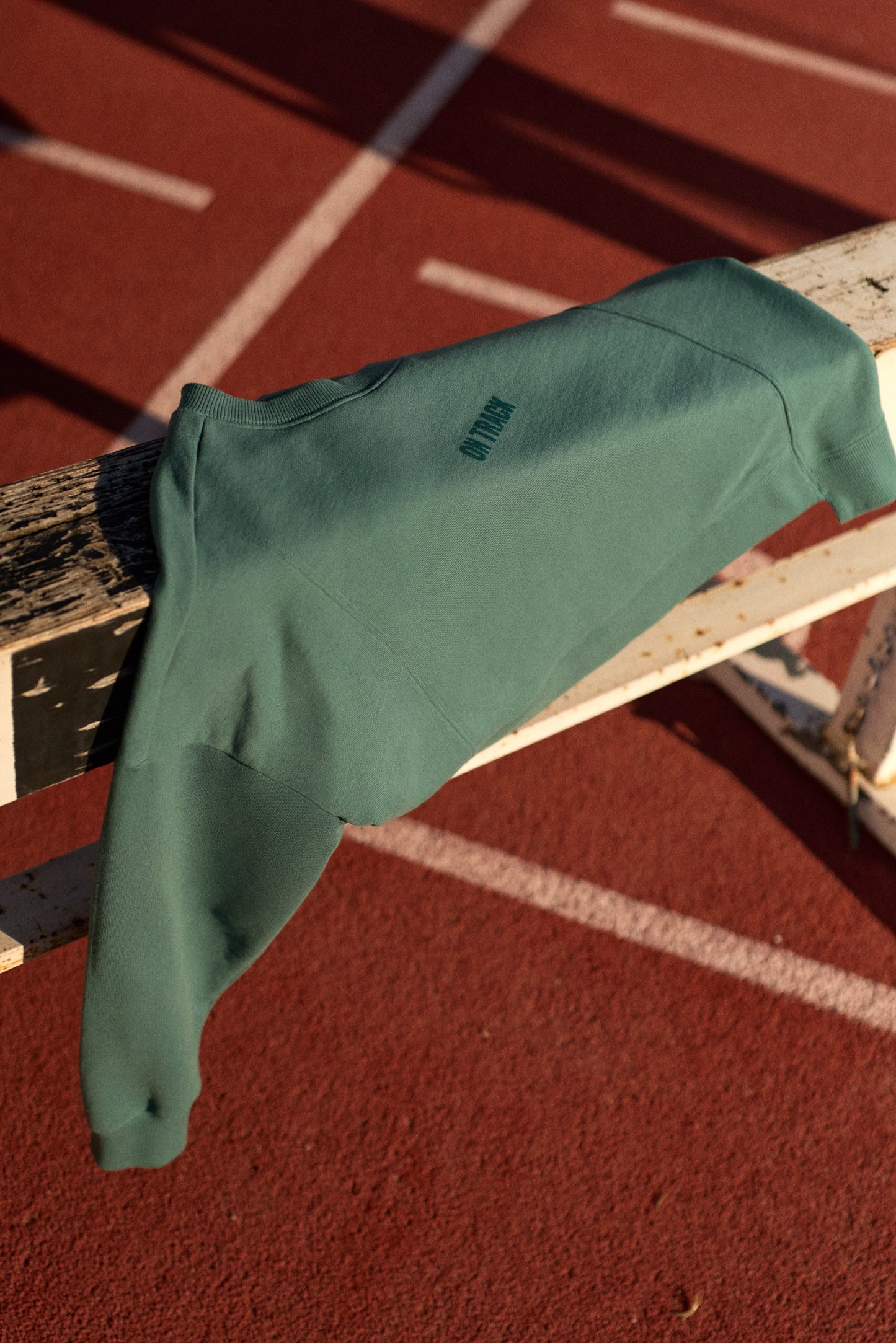 ON TRACK SWEATER | TEAL