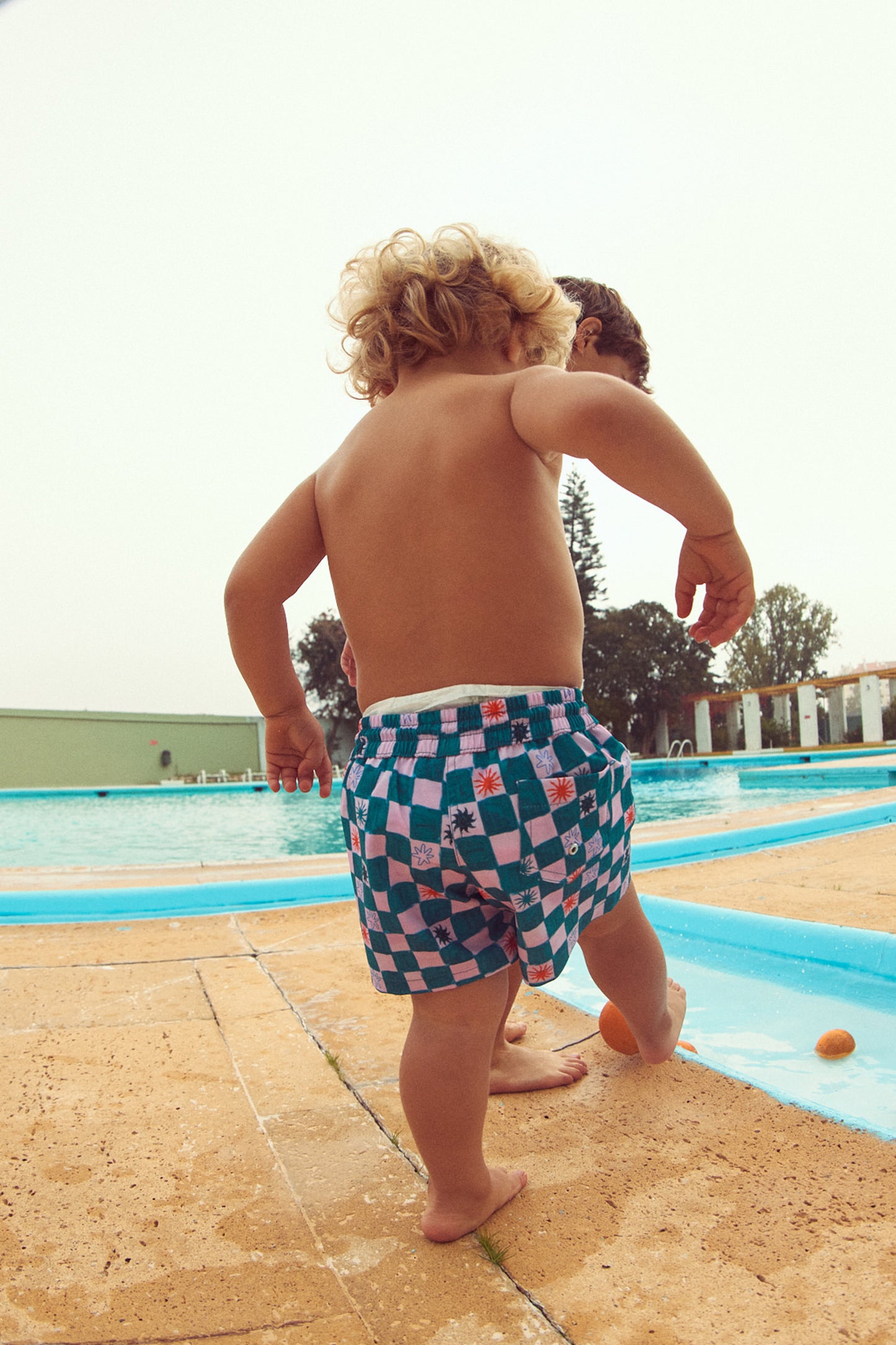 CASCÃO SWIM SHORTS | AQUA CHECKMATE