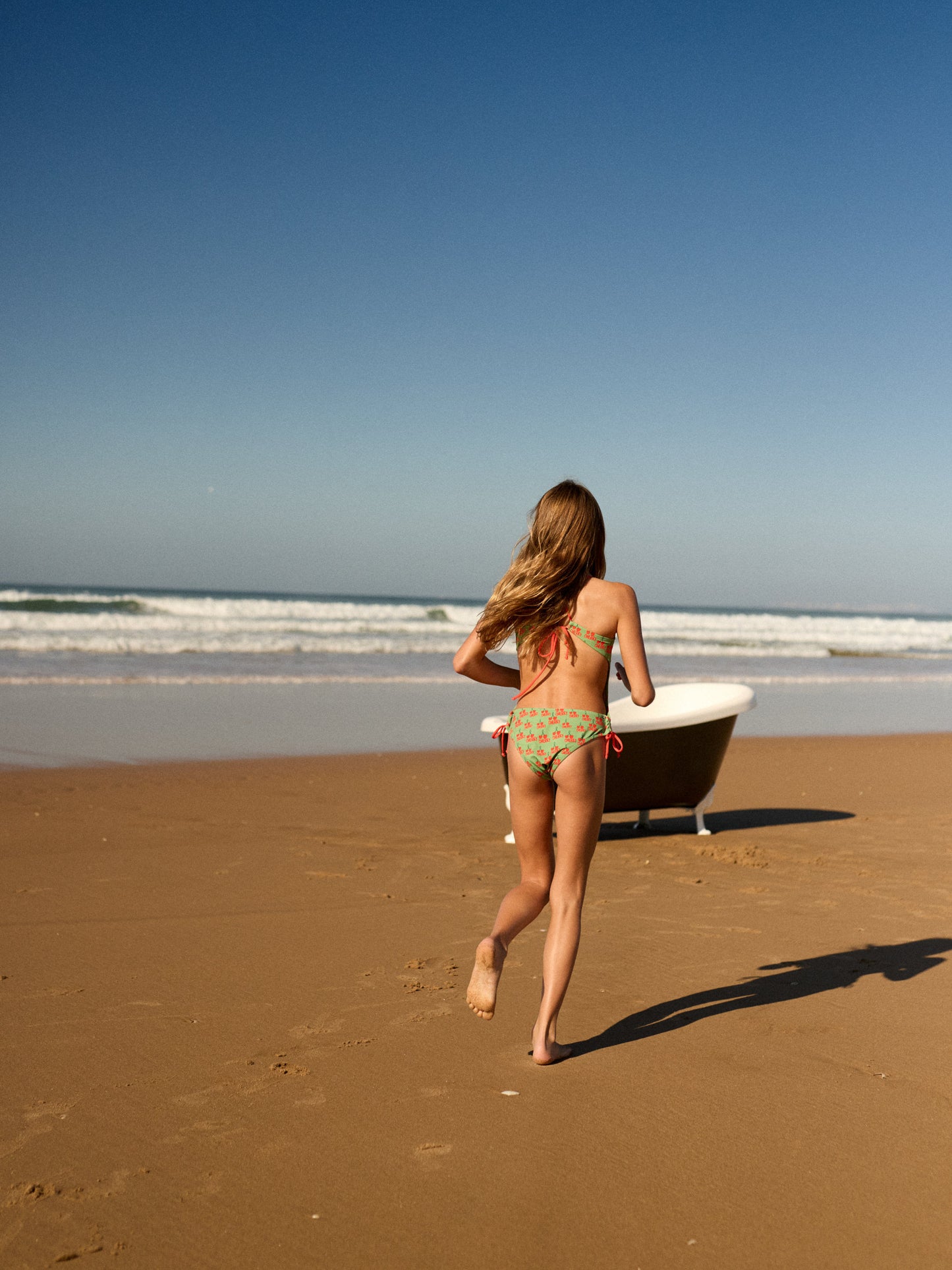 JANE KIDS SWIMSUIT | CHERRY GREEN