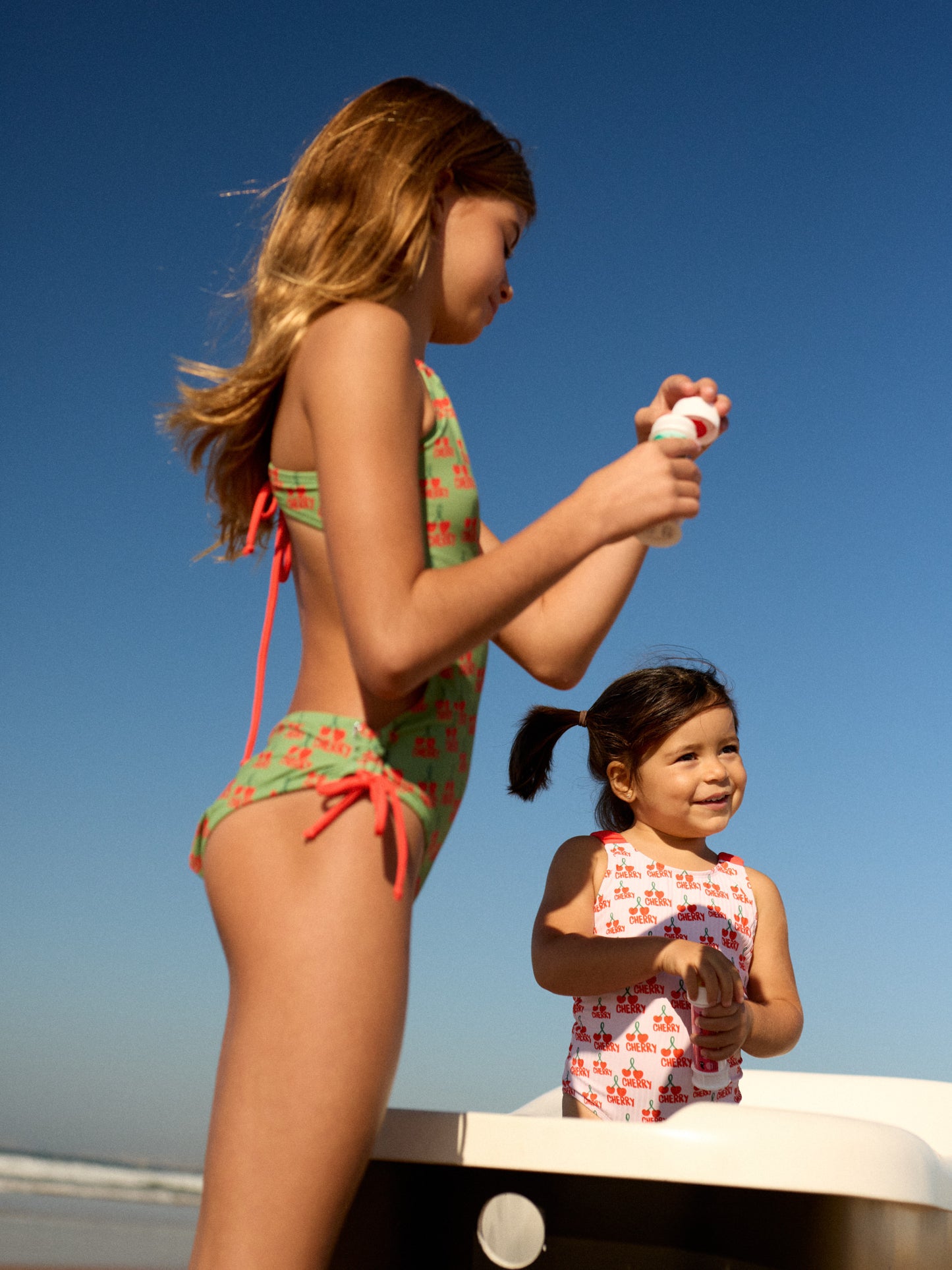 JANE KIDS SWIMSUIT | CHERRY GREEN