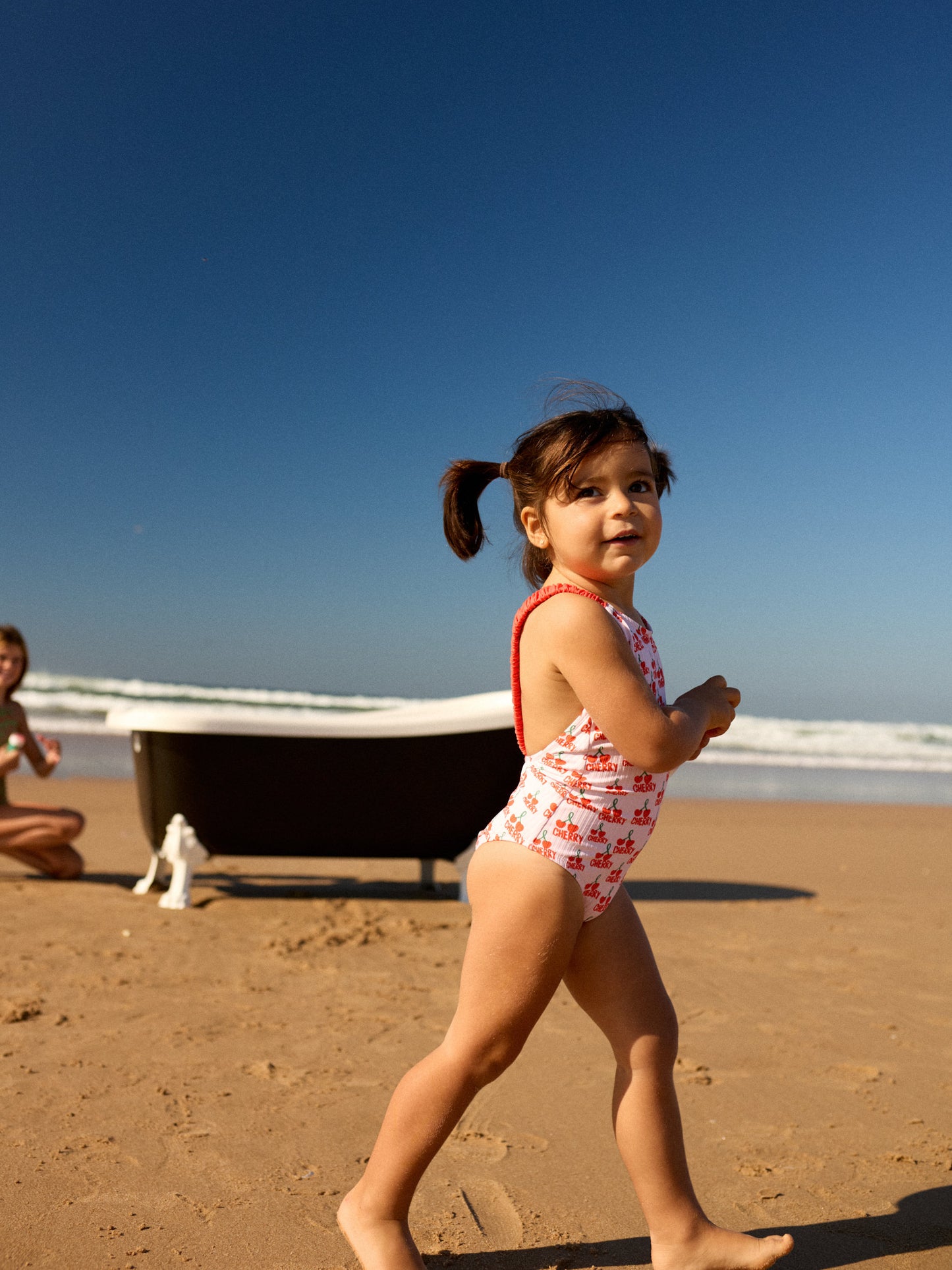MOGLI KIDS SWIMSUIT | CHERRY WHITE