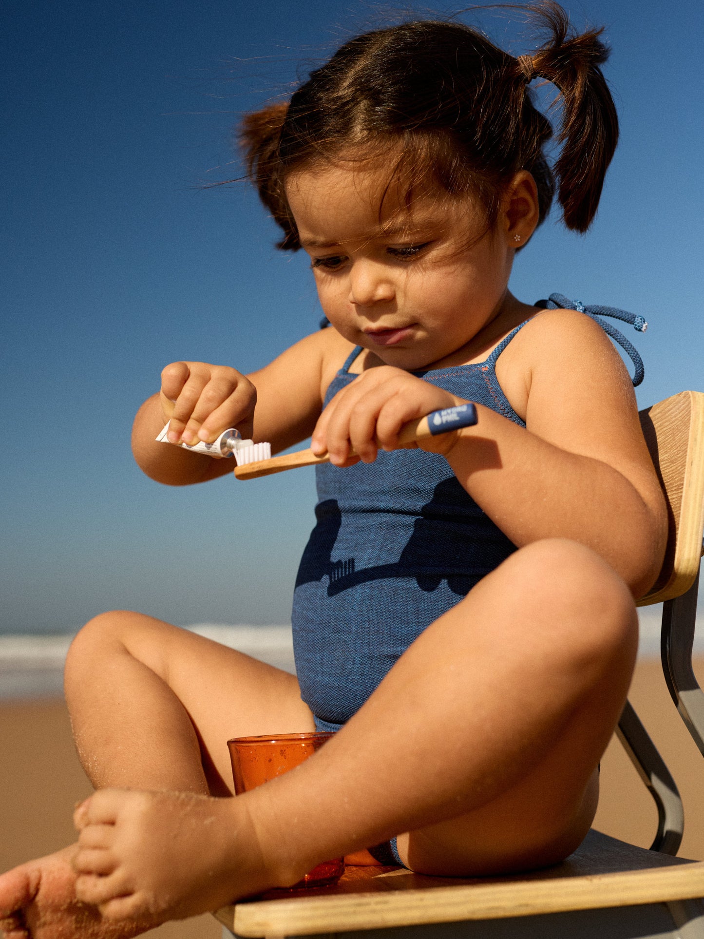 BOO KIDS SWIMSUIT | BLUE DENIM