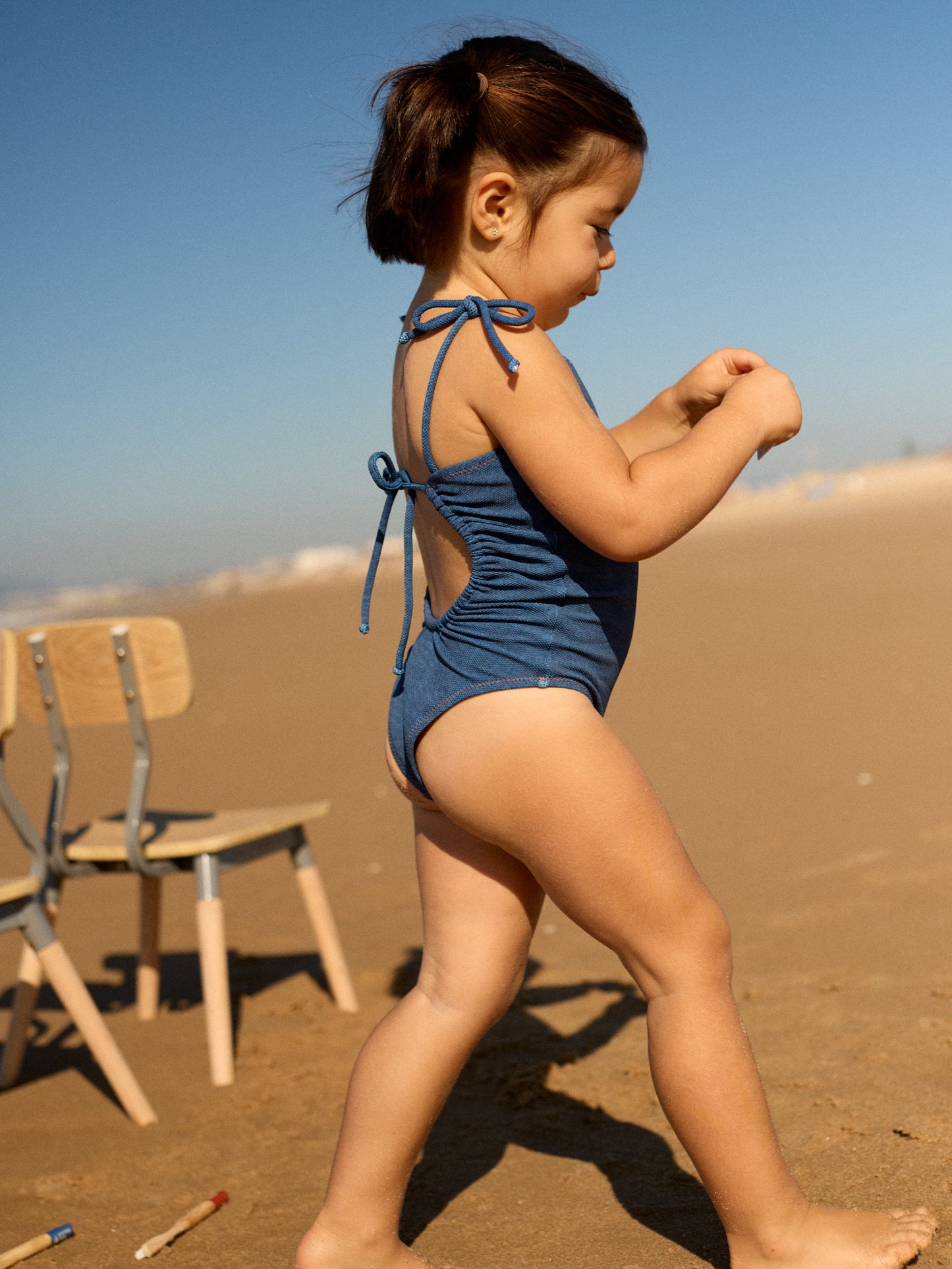 BOO KIDS SWIMSUIT | BLUE DENIM