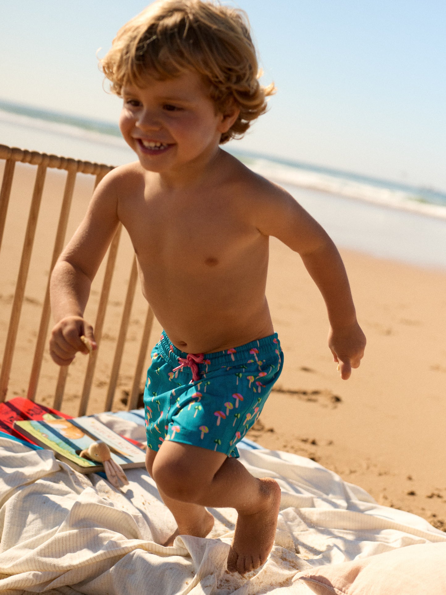 PRINCIPEZINHO KIDS SWIM SHORTS | TINY MUSHROOMS