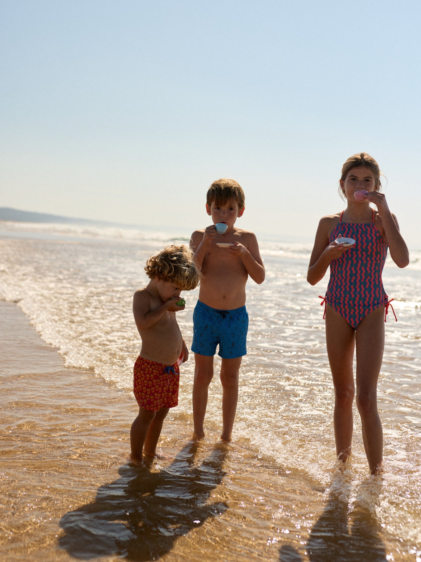 PRINCIPEZINHO KIDS SWIM SHORTS | BLUE TATTOOS