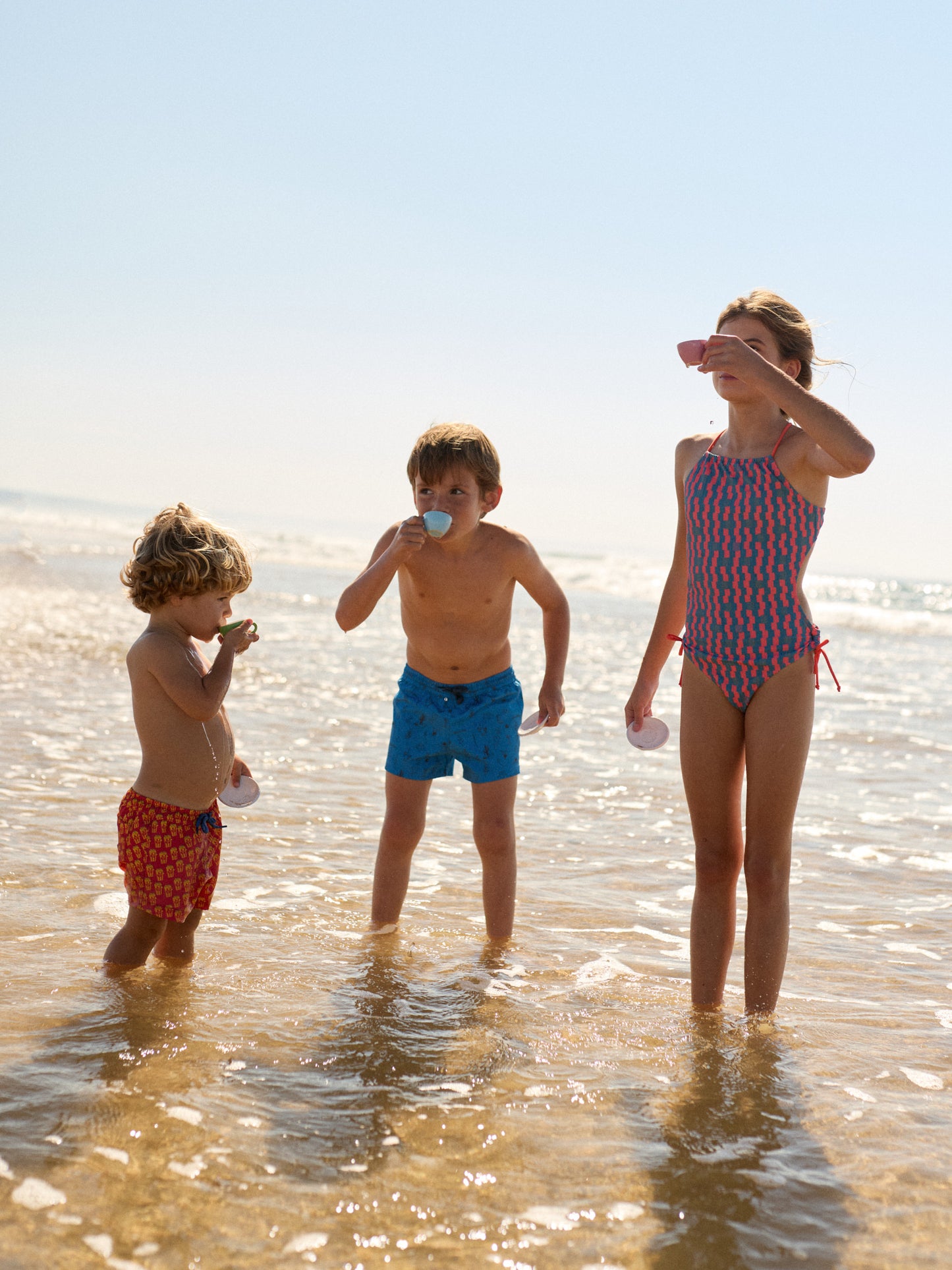 PRINCIPEZINHO KIDS SWIM SHORTS | BLUE TATTOOS