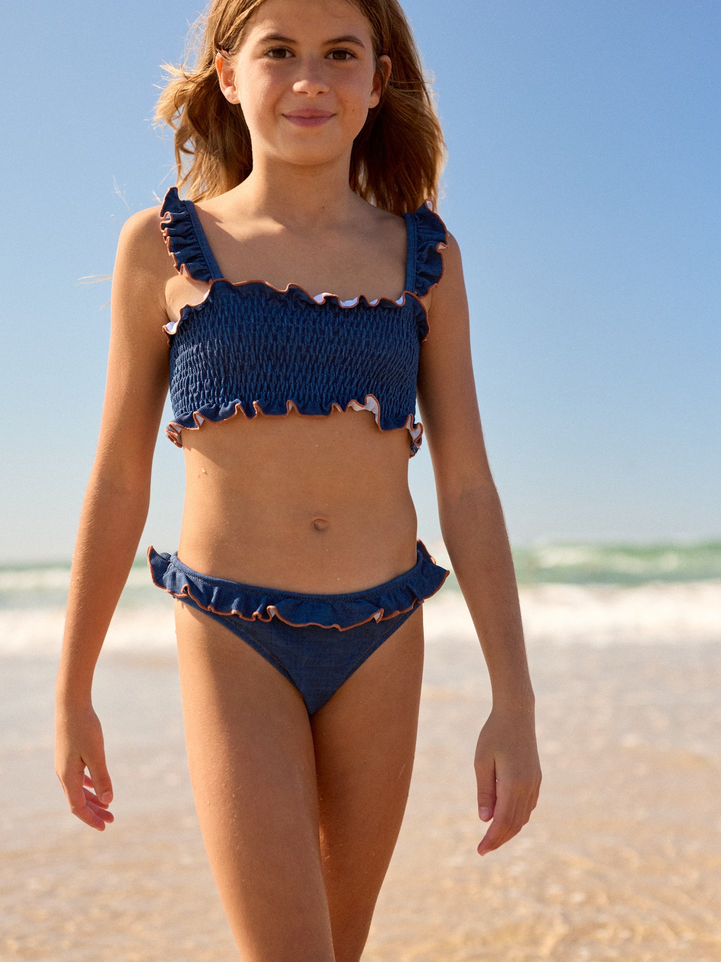 NALA KIDS BIKINI | BLUE DENIM