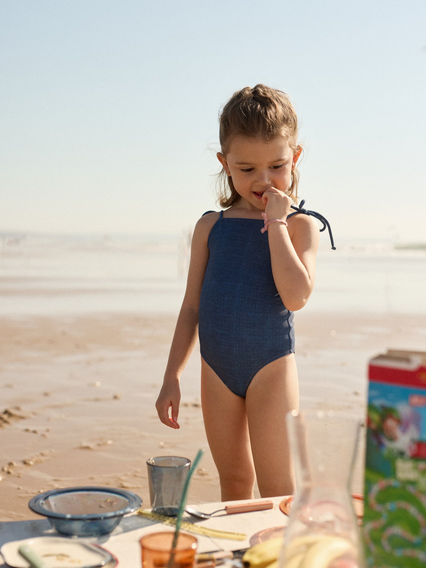 BOO KIDS SWIMSUIT | BLUE DENIM