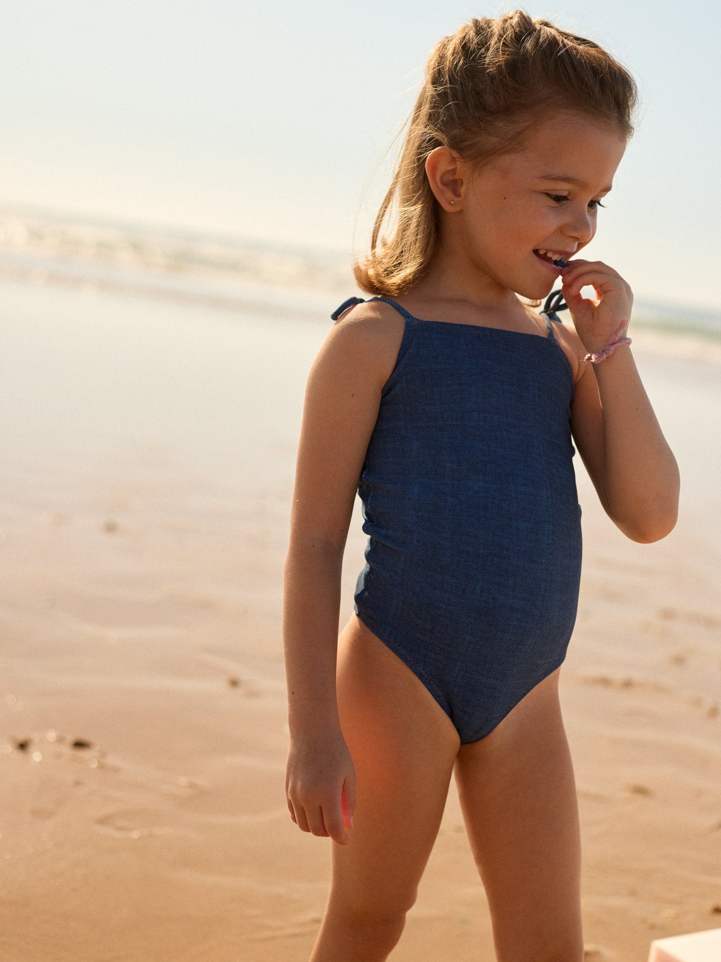 BOO KIDS SWIMSUIT | BLUE DENIM
