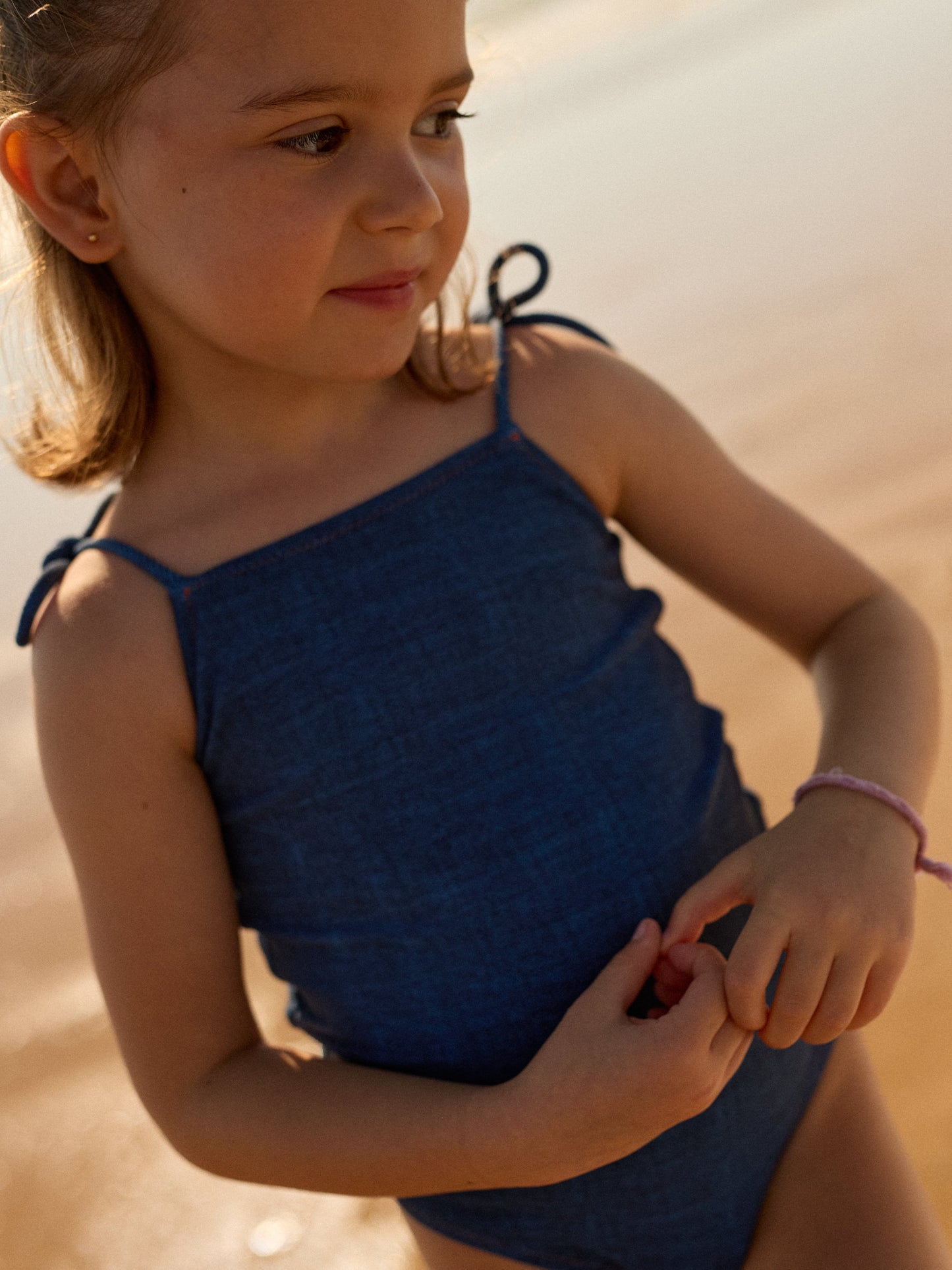 BOO KIDS SWIMSUIT | BLUE DENIM