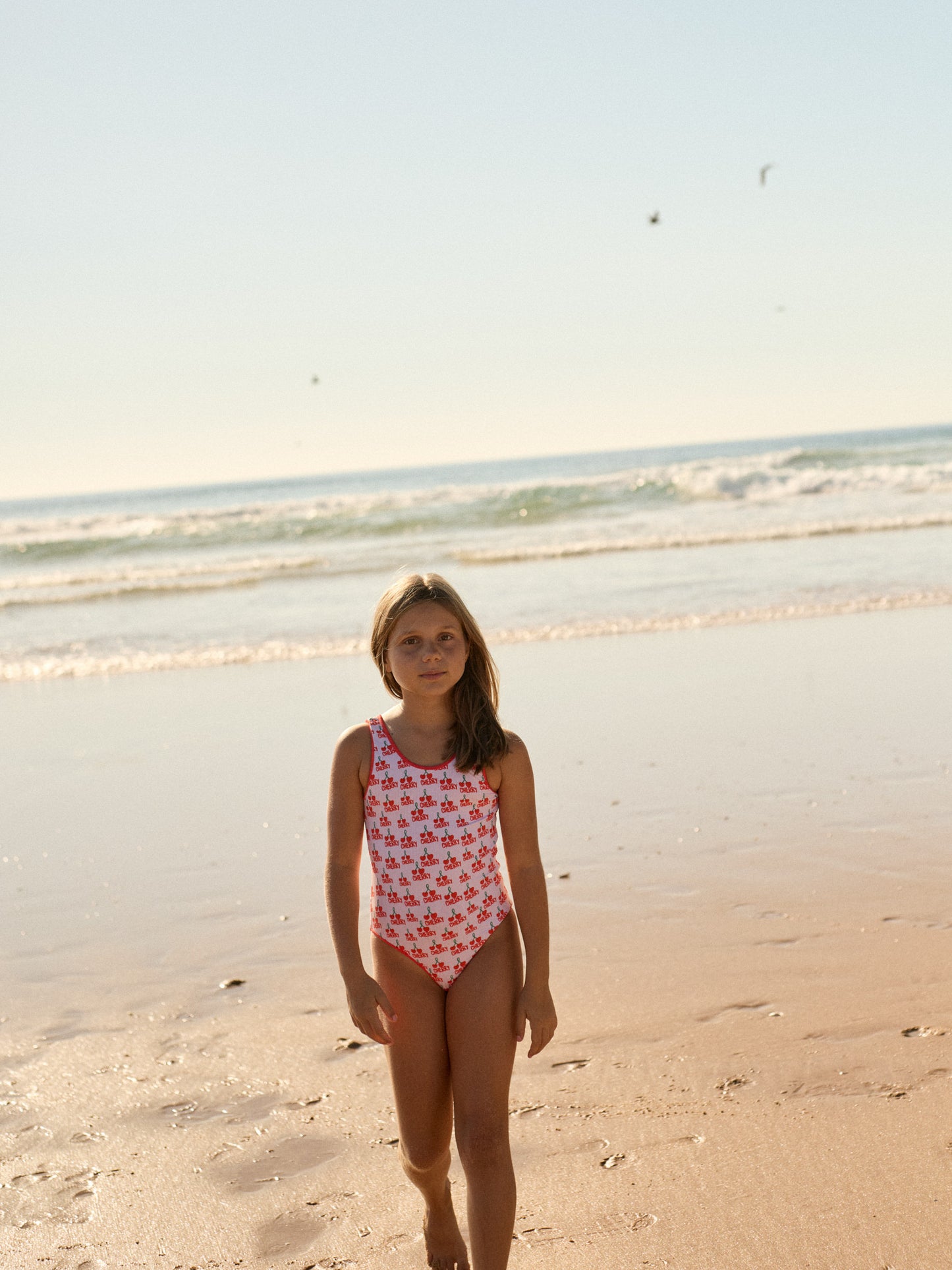 WENDY KIDS SWIMSUIT | CHERRY WHITE