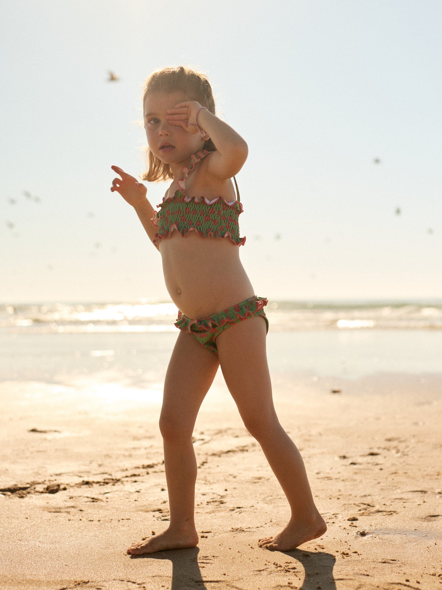 NALA KIDS BIKINI | CHERRY GREEN