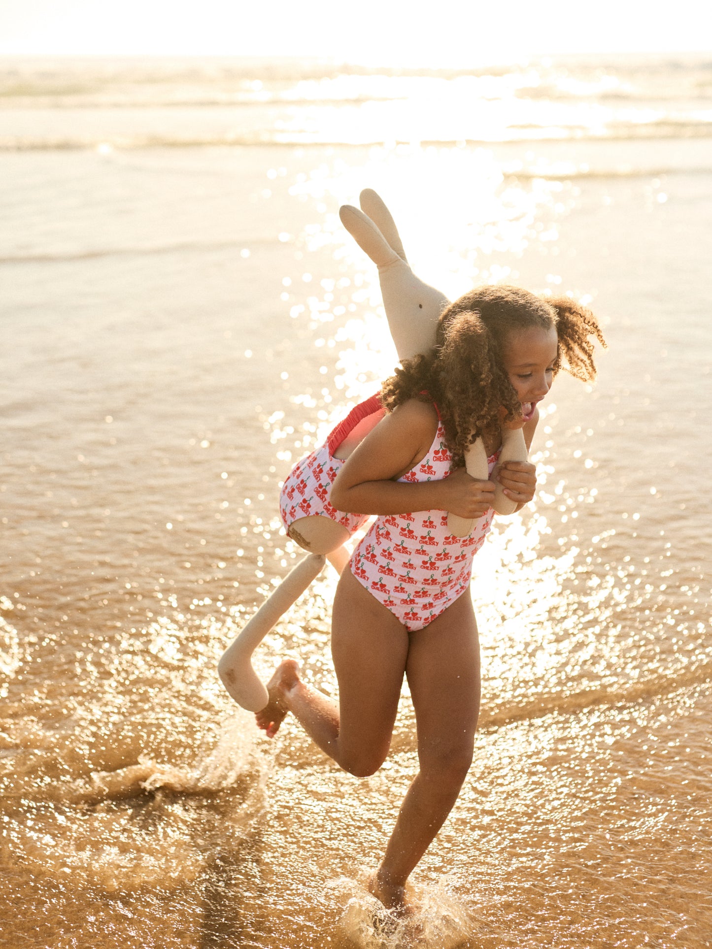 MOGLI KIDS SWIMSUIT | CHERRY WHITE