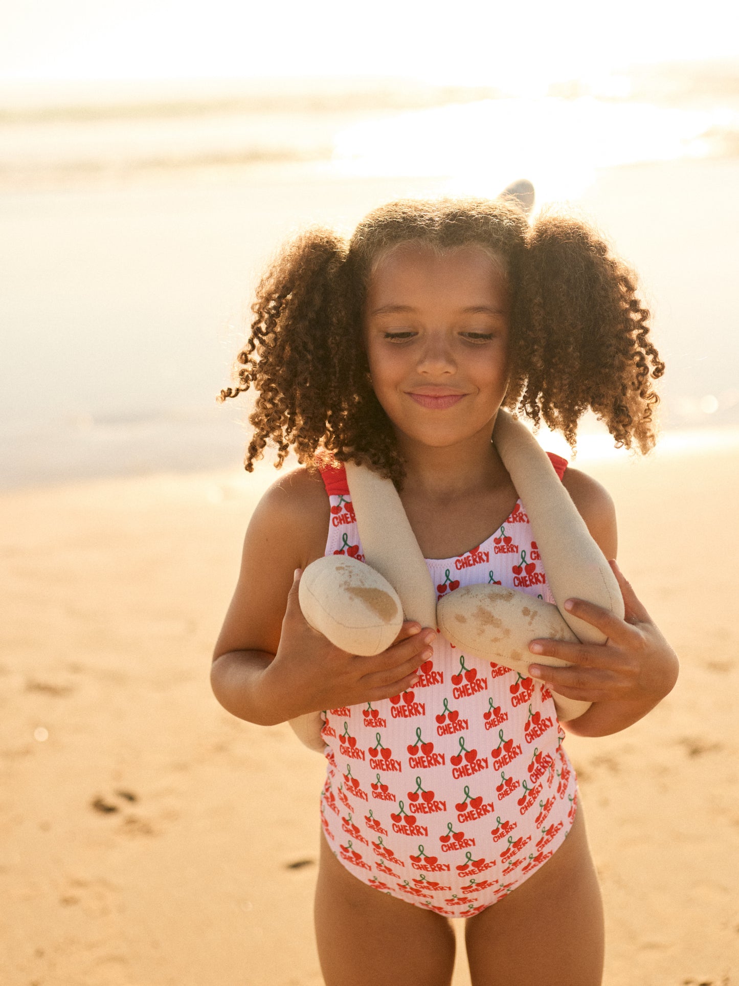 MOGLI KIDS SWIMSUIT | CHERRY WHITE
