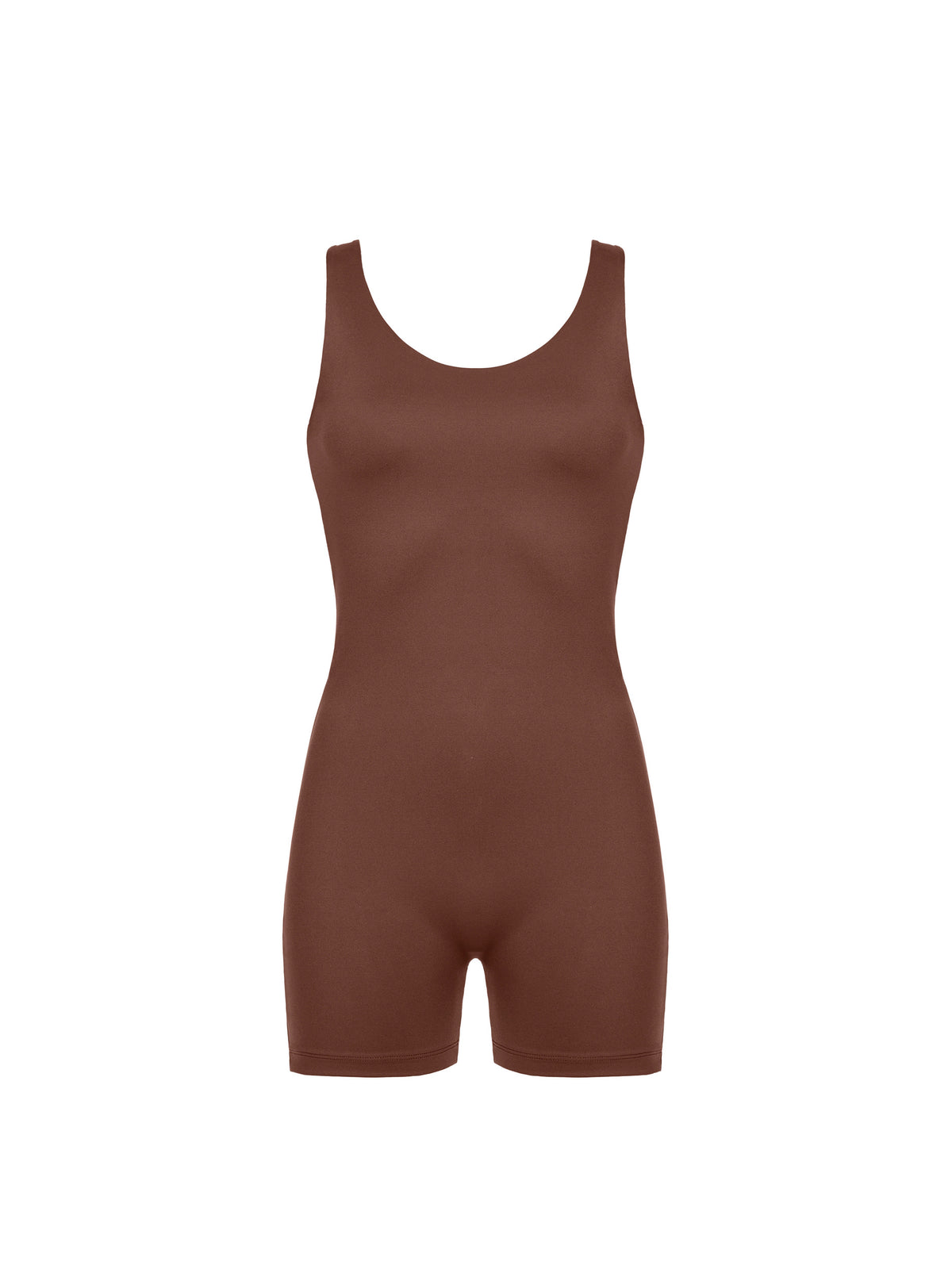 SCULPT JUMPSUIT | BROWN TIRAMISU