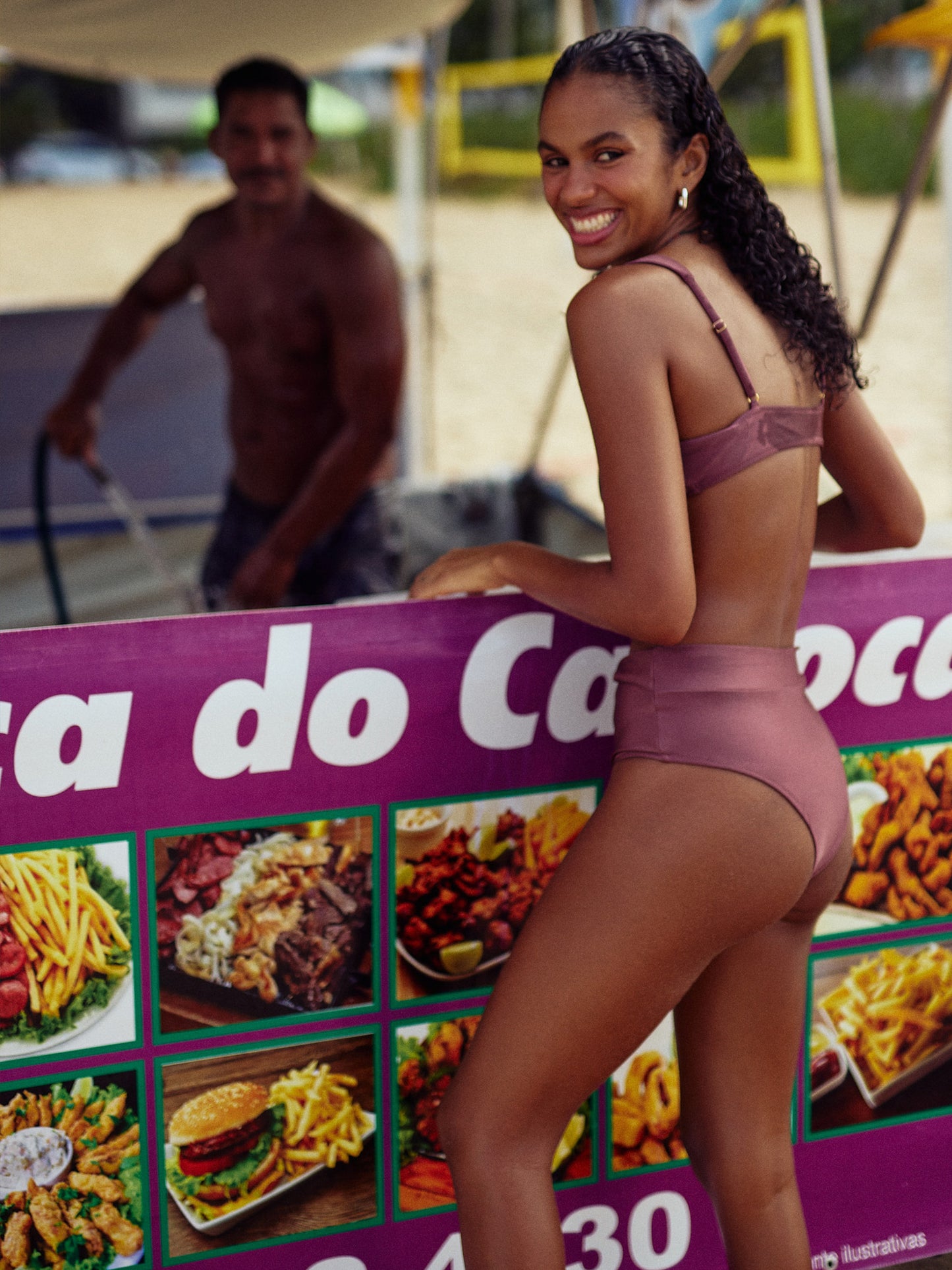 MINHA NOSSA HIGH-WAISTED BIKINI | CHAMPAGNE PLUM
