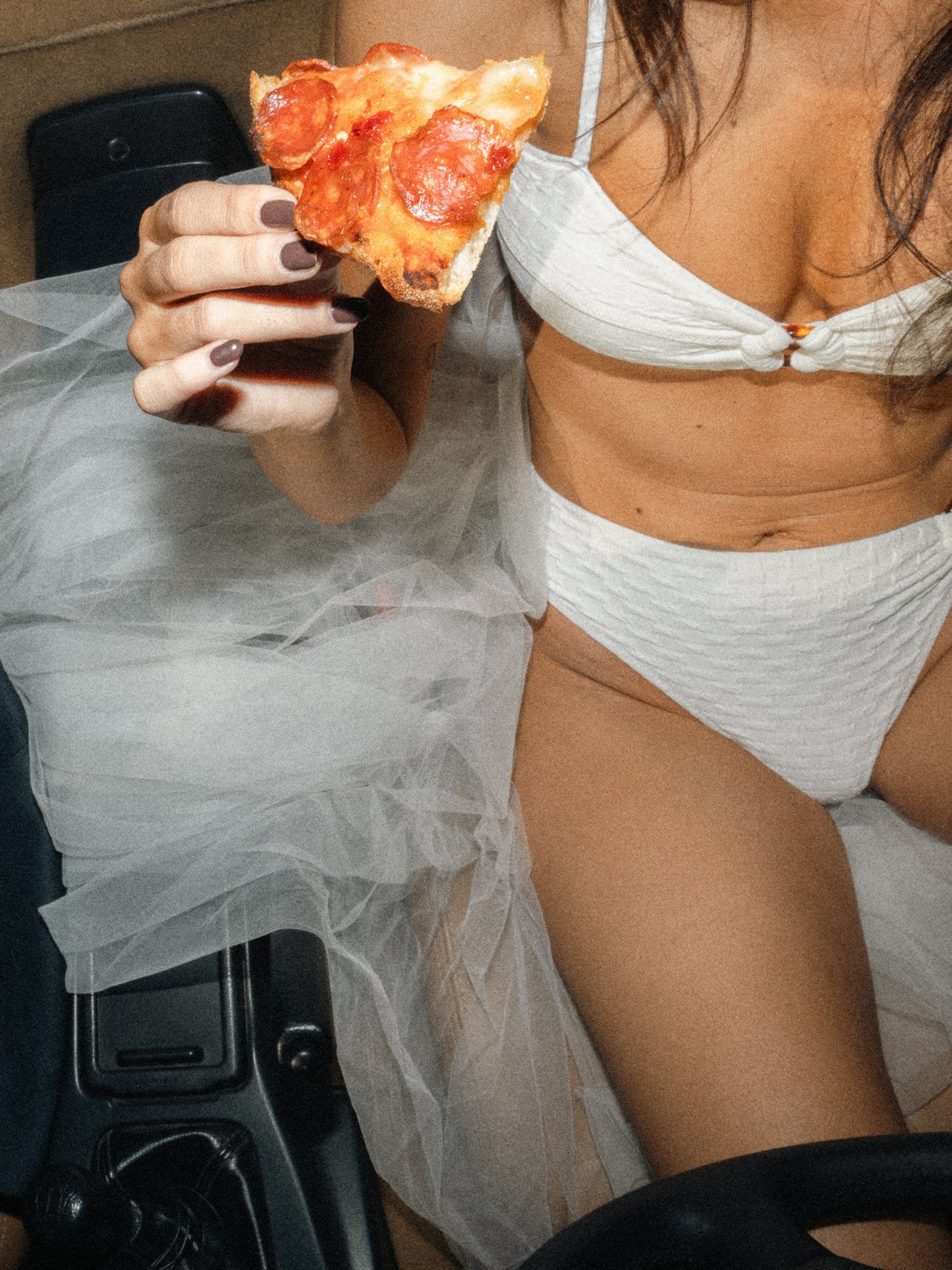 THE HIGH-WAIST “RECEPTION” BIKINI I SALTY WHITE