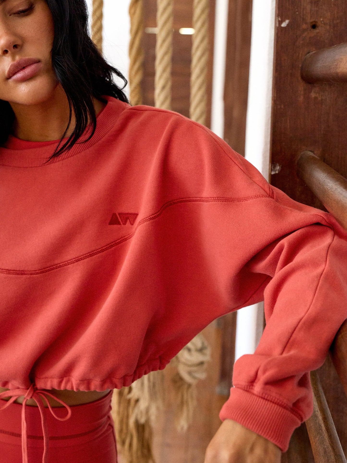 KEEP UP SWEATER | BRICK