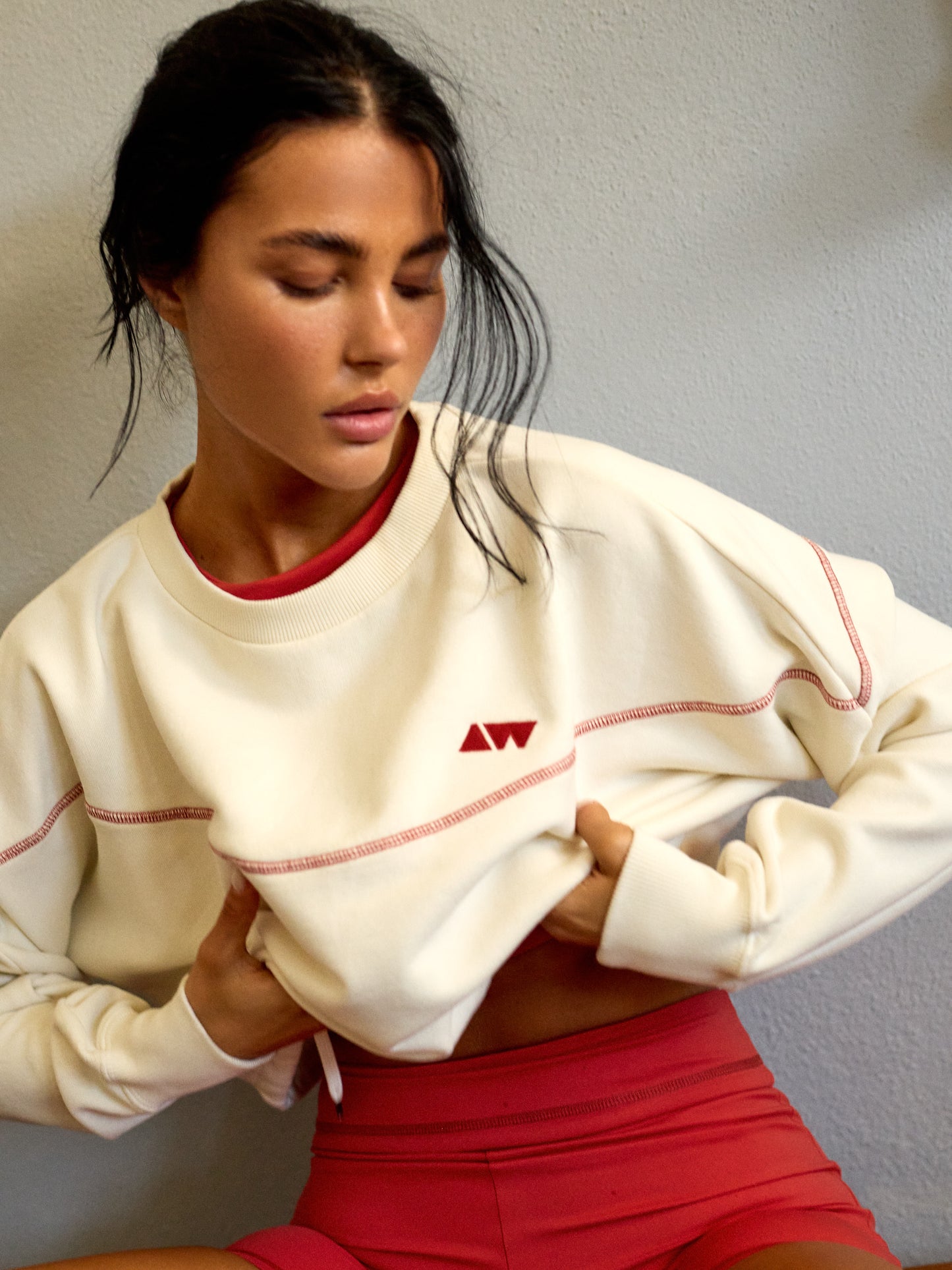 KEEP UP SWEATER | FROSTY WHITE