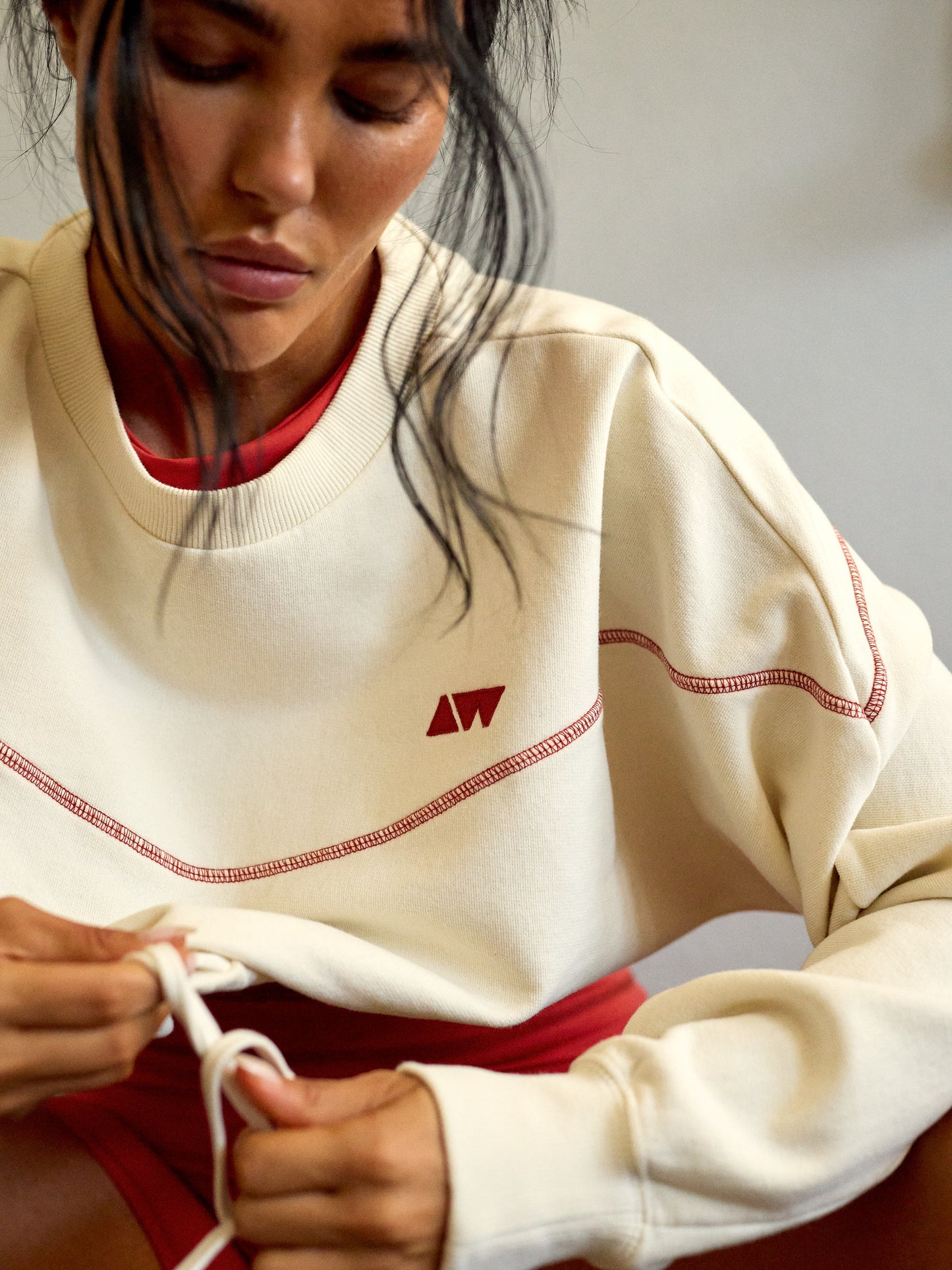 KEEP UP SWEATER | FROSTY WHITE