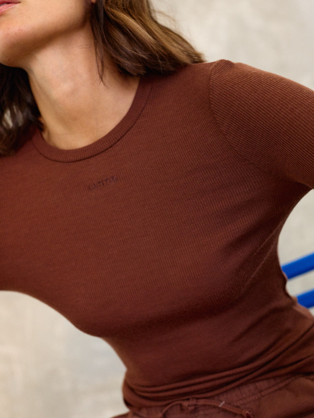 SECOND SKIN LONG SLEEVE | BROWN TIRAMISU