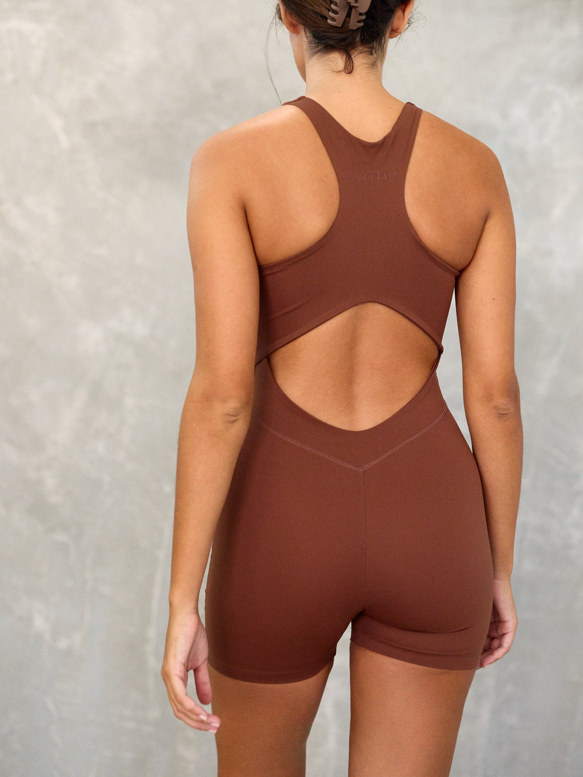 SCULPT JUMPSUIT | BROWN TIRAMISU