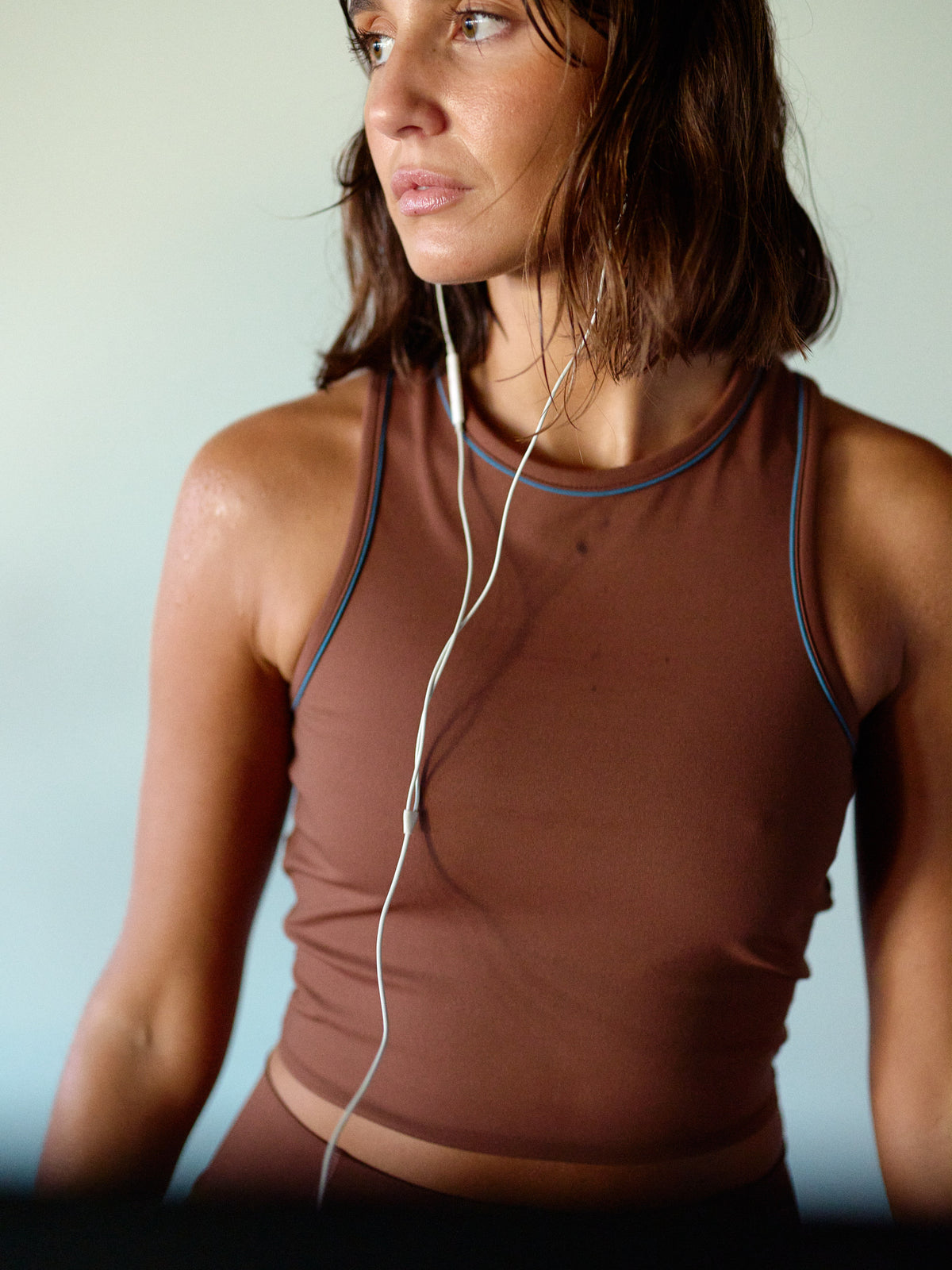 FOUNDATION TANK TOP | BROWN TIRAMISU