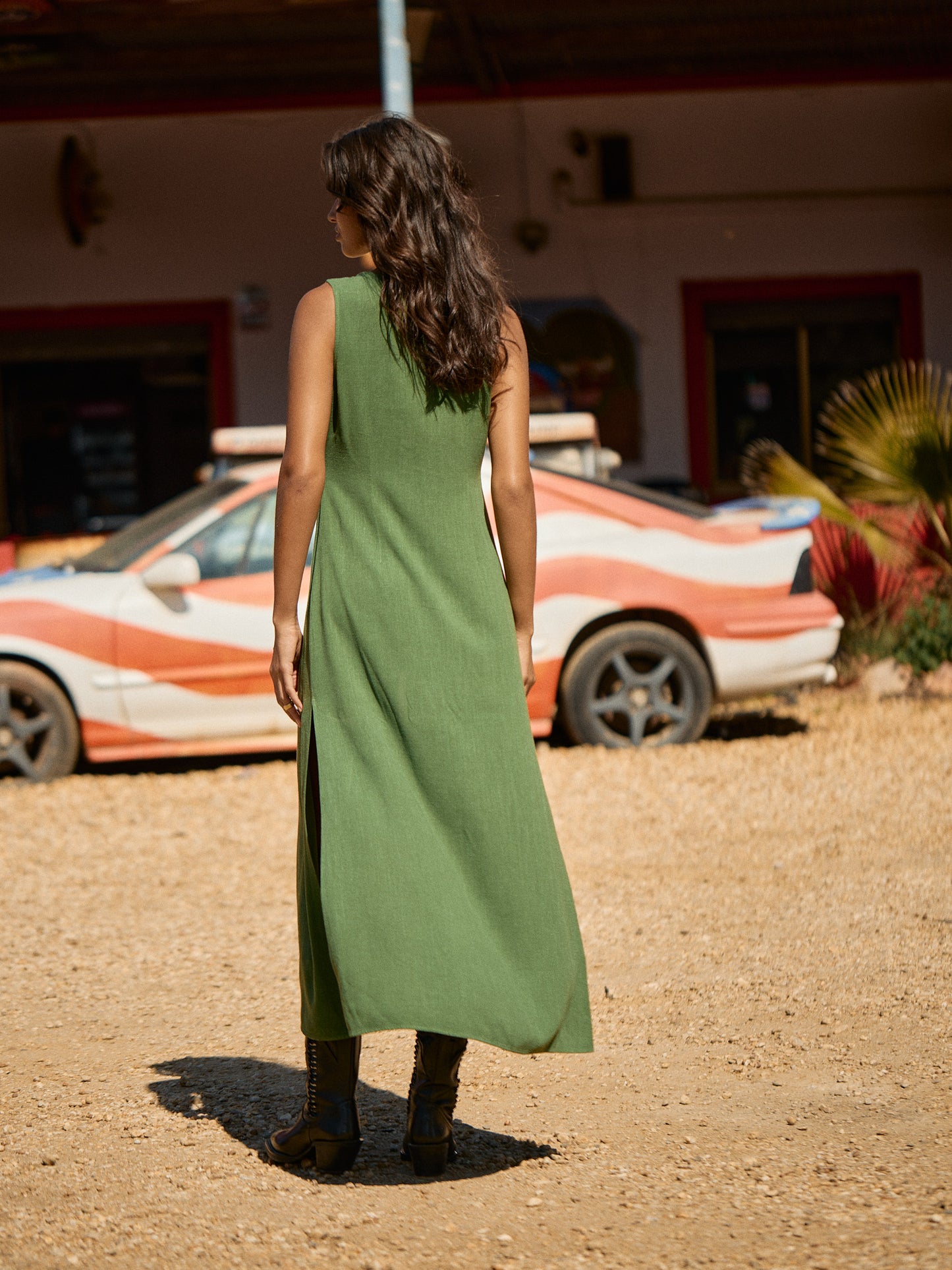 SUNDOWN COVER-UP | GREEN GRASS
