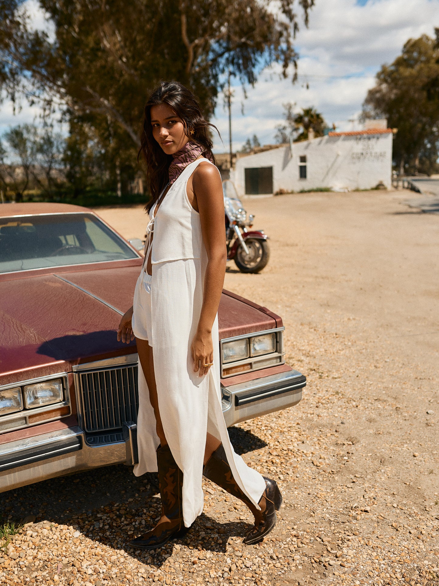 SUNDOWN COVER-UP | SALTY WHITE