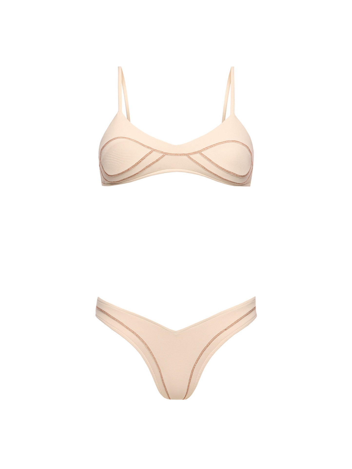 CARMELA LOW-WAIST BIKINI | PEARL WHITE