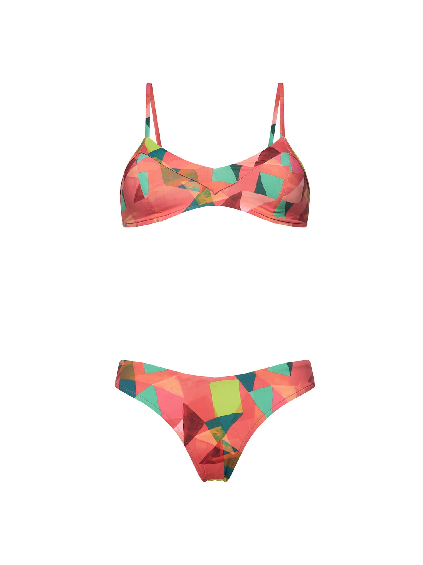 THE FAYE V-NECK BEST-SELLER BIKINI | NEON LIGHTS