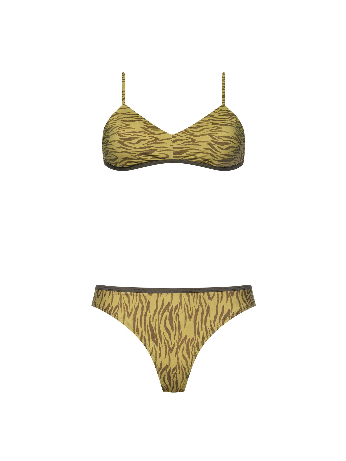 DARLIN' LOW-WAISTED BIKINI | OLIVE ZEBRA