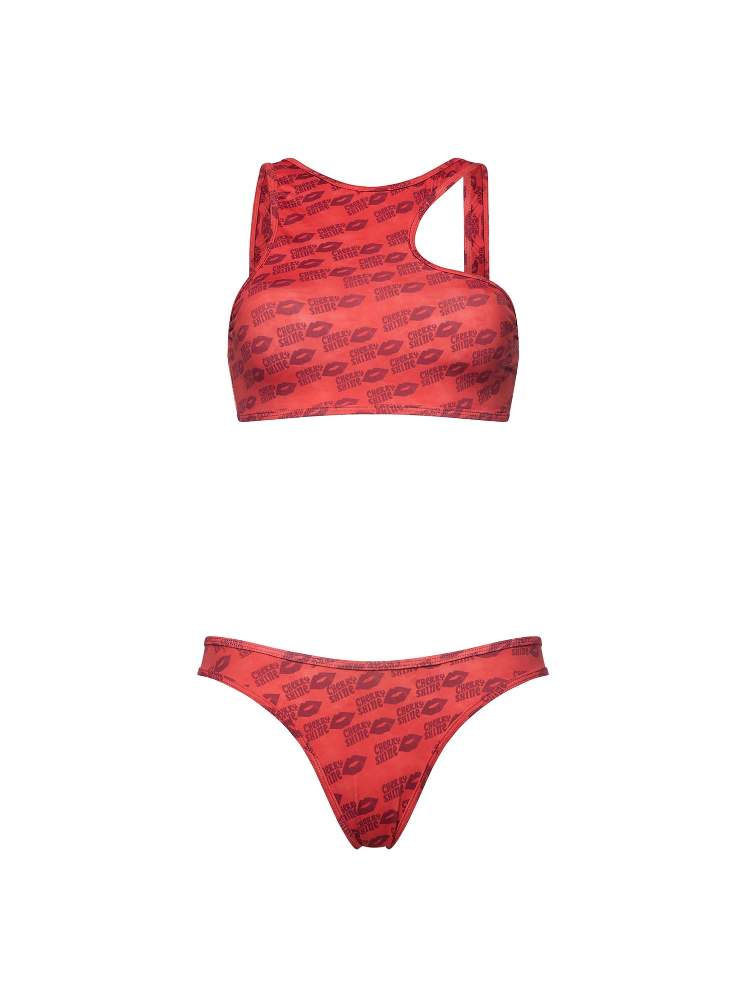 WRANGLER CUT-OUT BIKINI | CHERRY SHINE