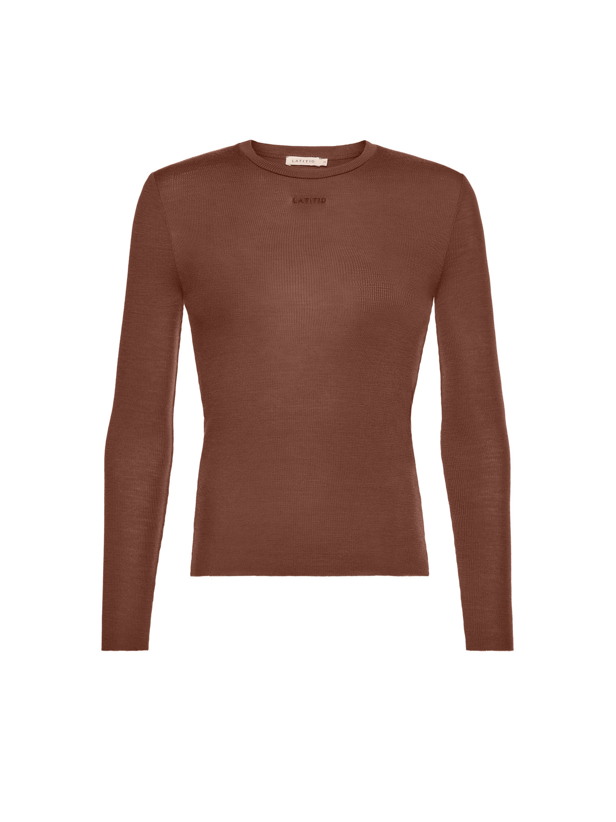 SECOND SKIN LONG SLEEVE | BROWN TIRAMISU
