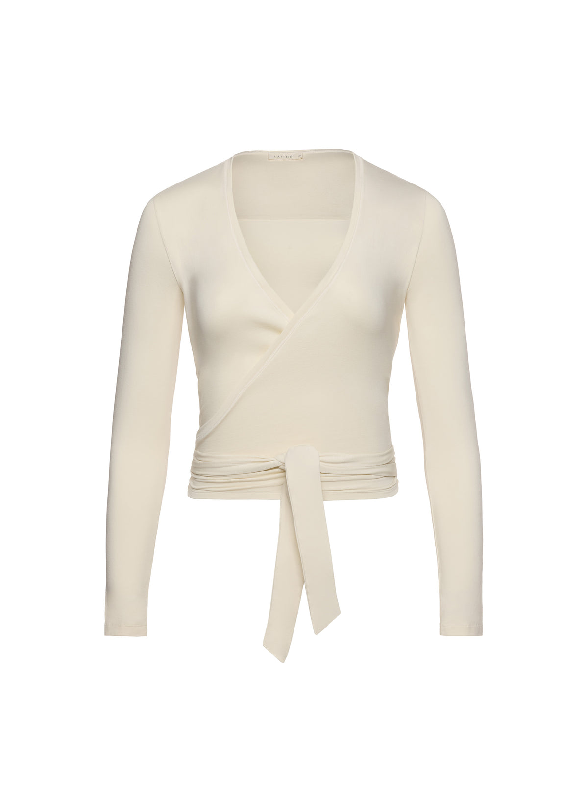 BALANCE WRAP LONG SLEEVE | WHISPER WHITE