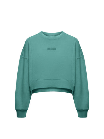 ON TRACK SWEATER | TEAL