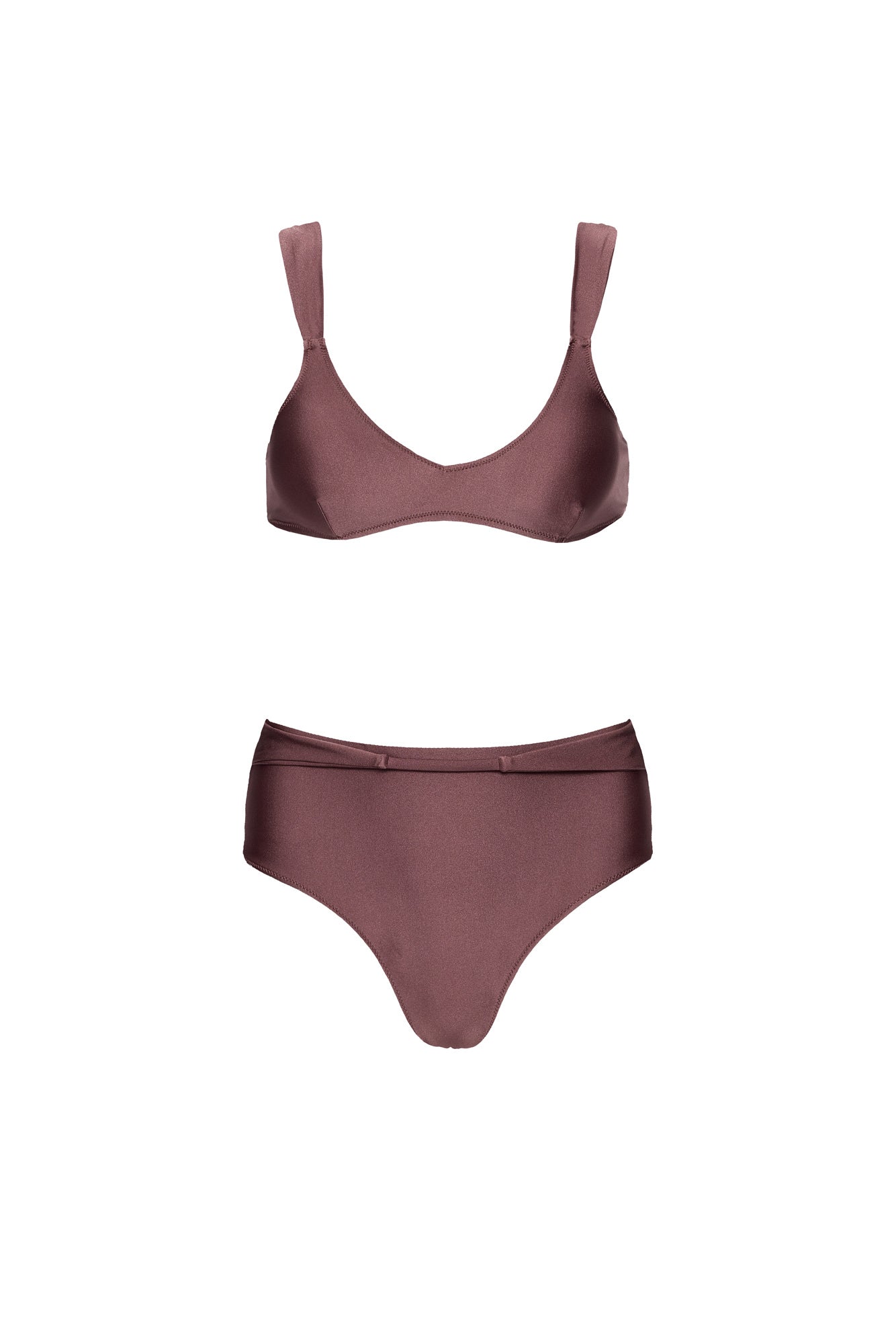 MINHA NOSSA HIGH-WAISTED BIKINI | CHAMPAGNE PLUM