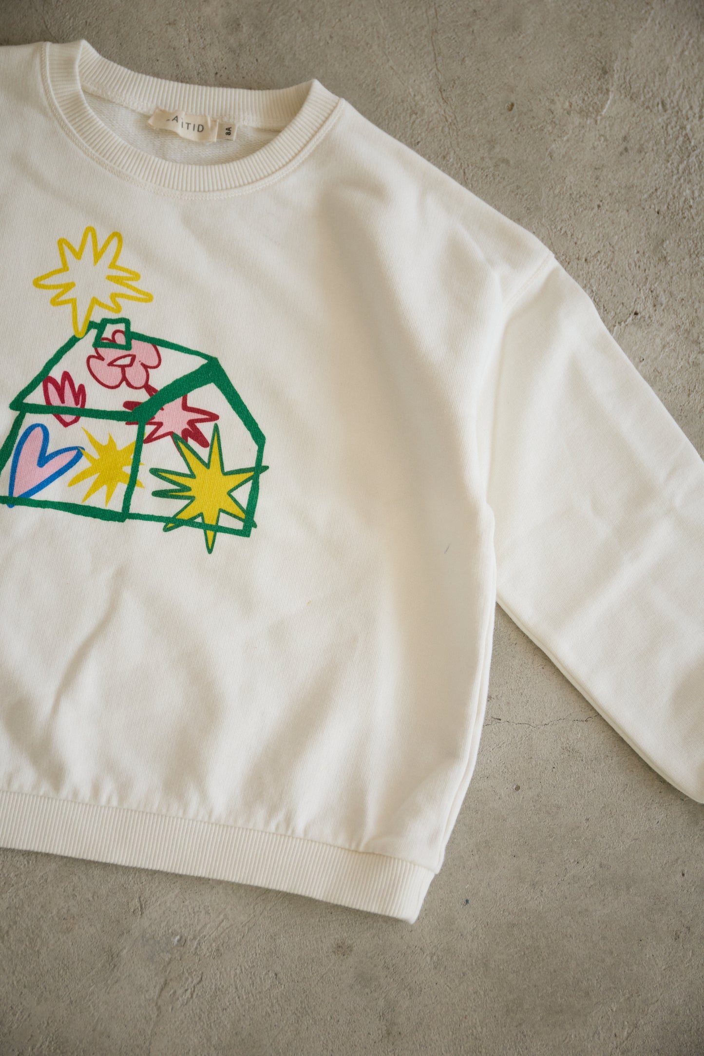 RAÍZES KIDS SWEATSHIRT | OFF-WHITE