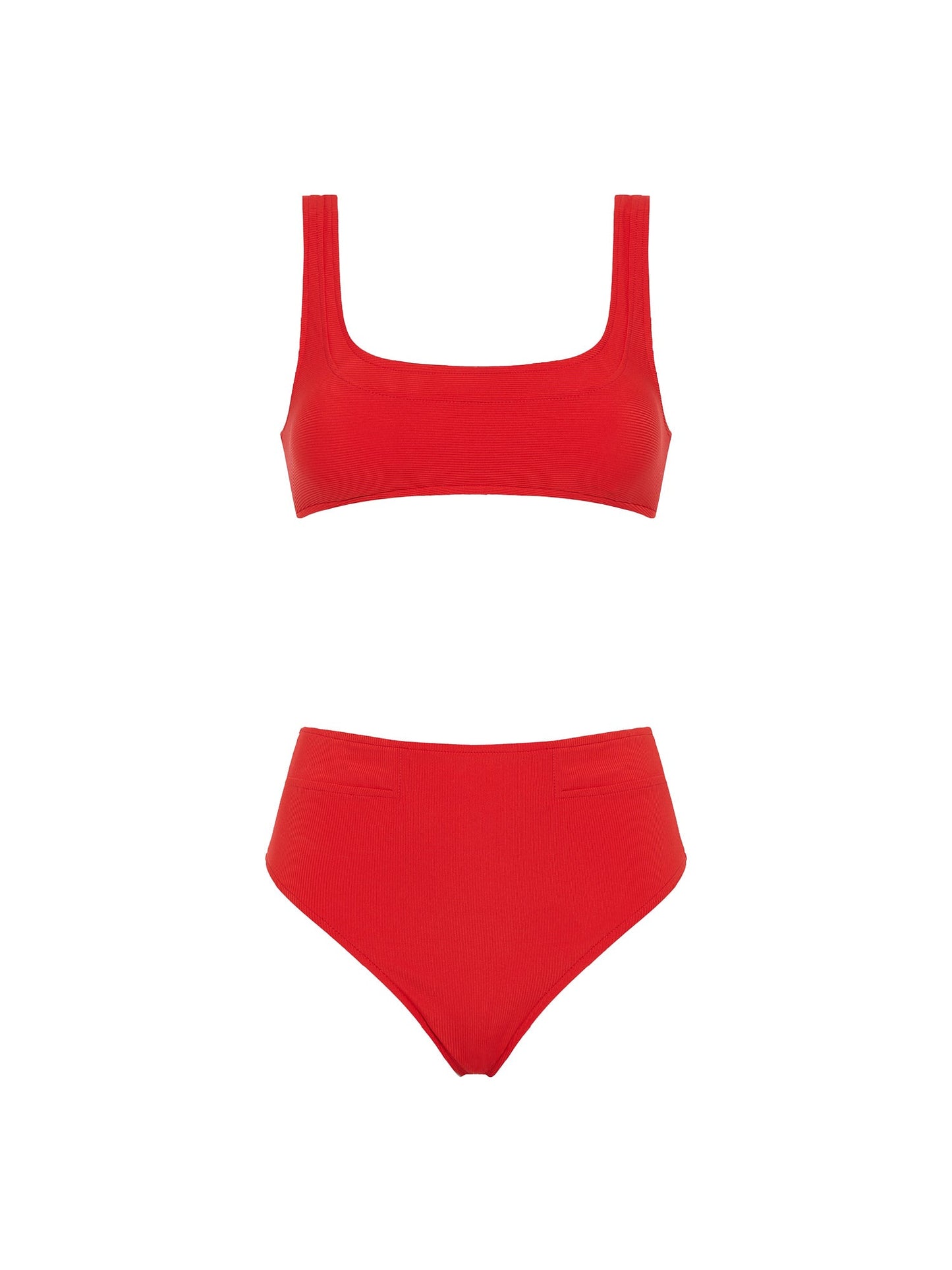 ONO HIGH-WAISTED BIKINI | SPEED RED