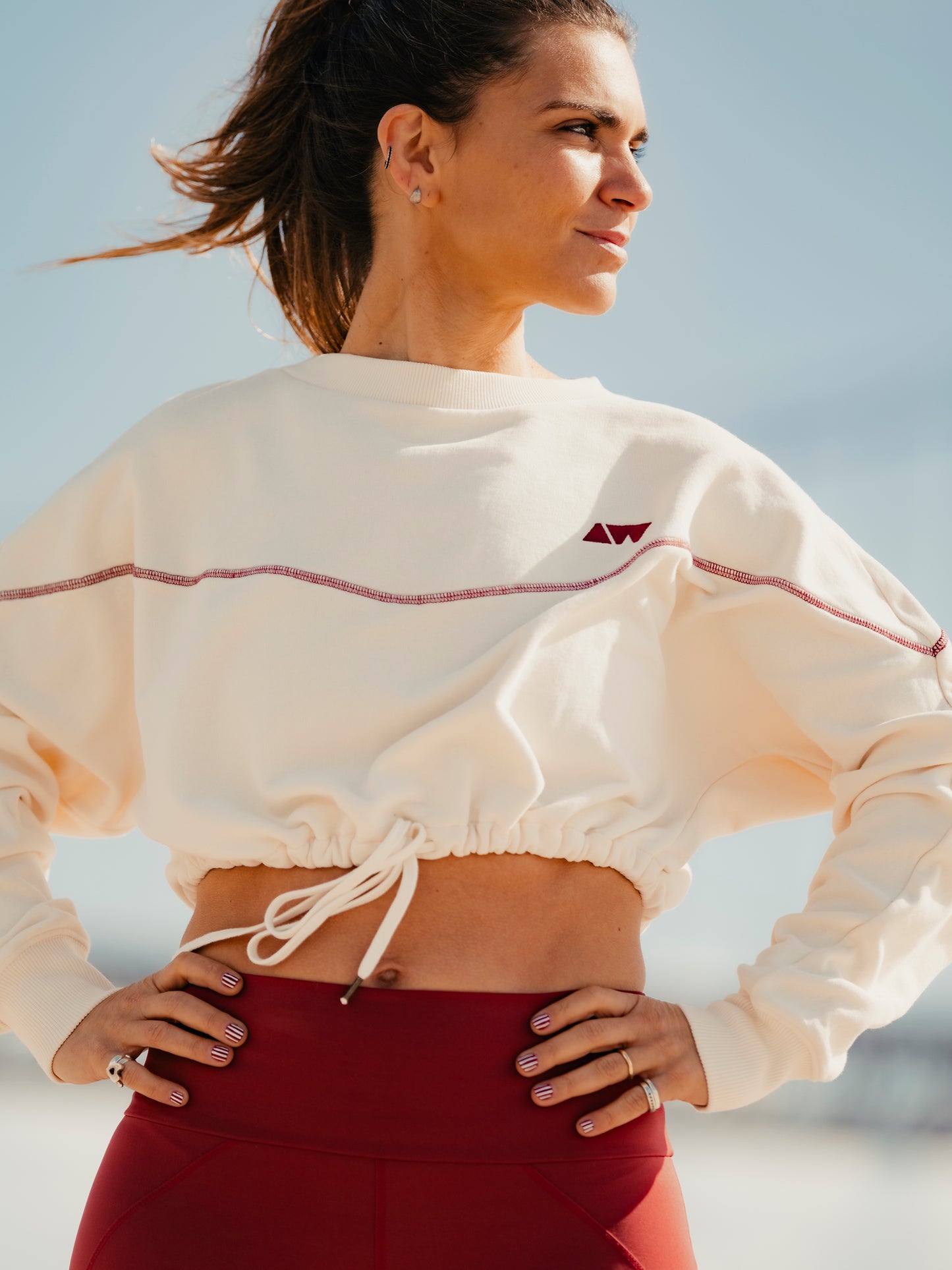 KEEP UP SWEATER | BURGUNDY