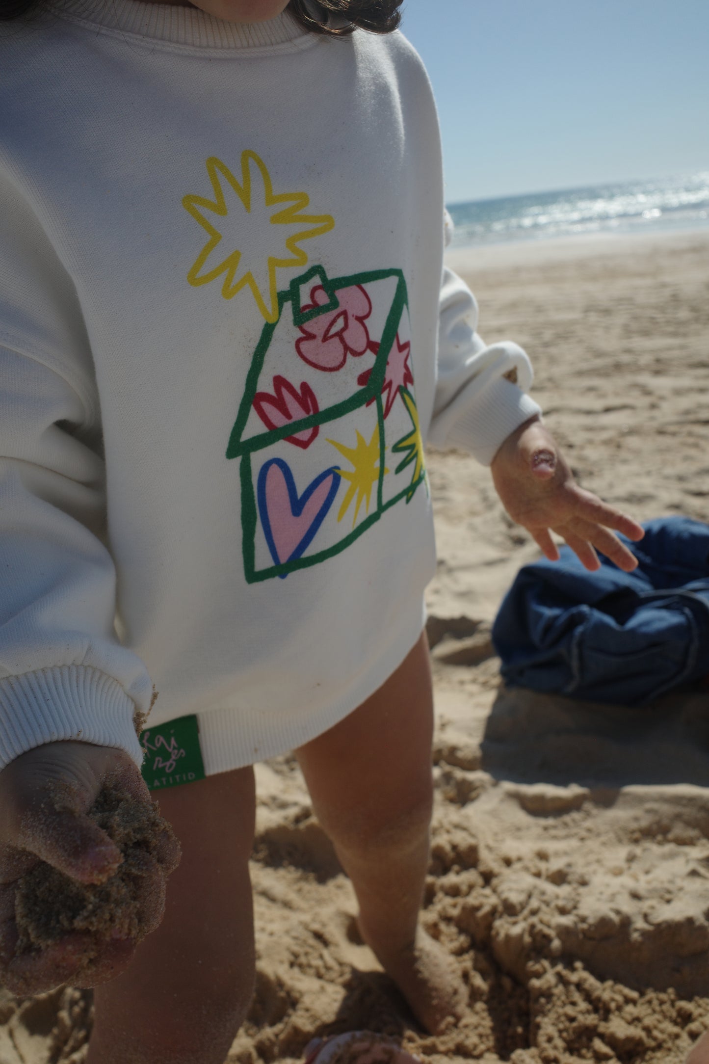 RAÍZES KIDS SWEATSHIRT | OFF-WHITE