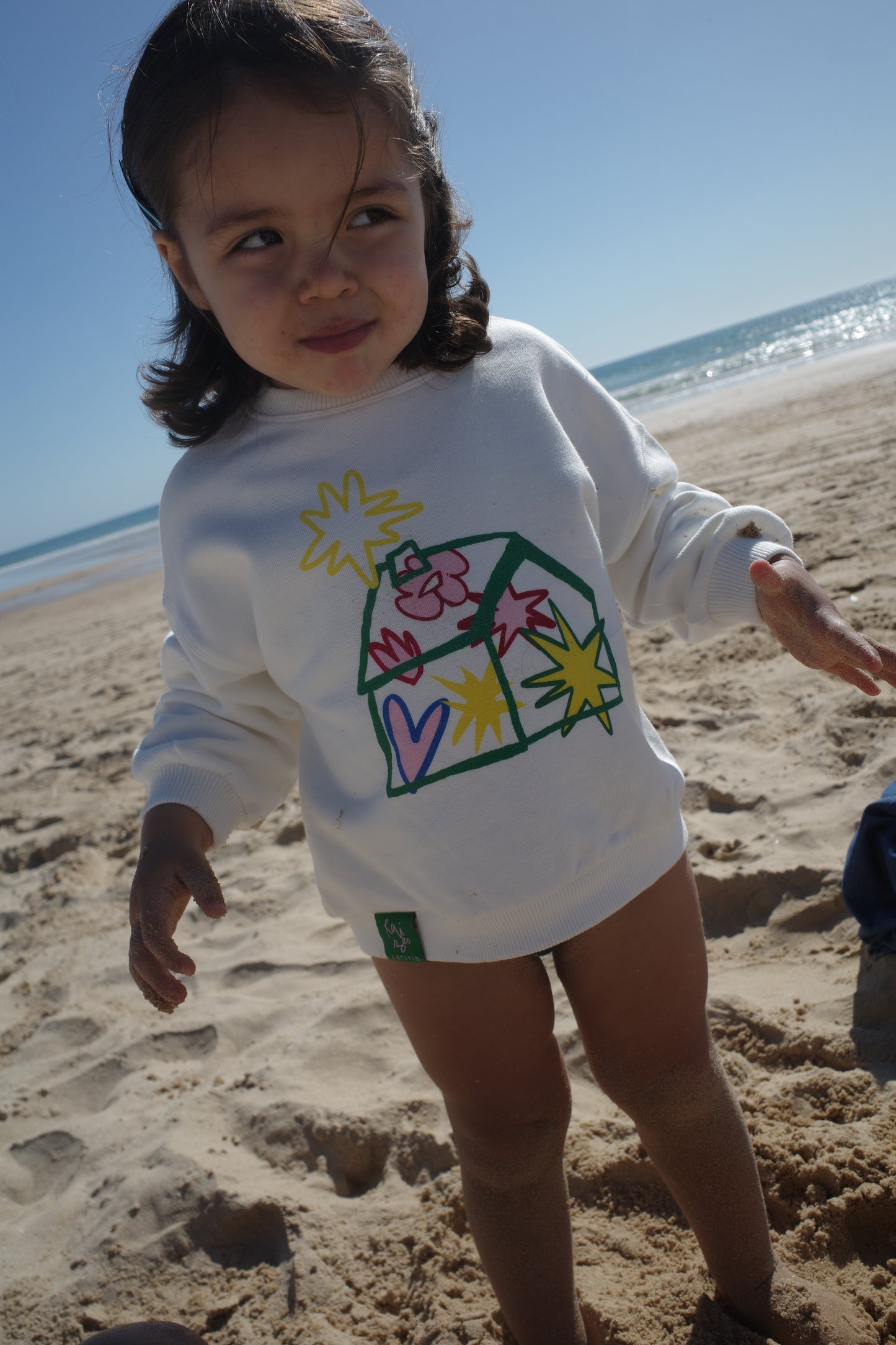 RAÍZES KIDS SWEATSHIRT | OFF-WHITE