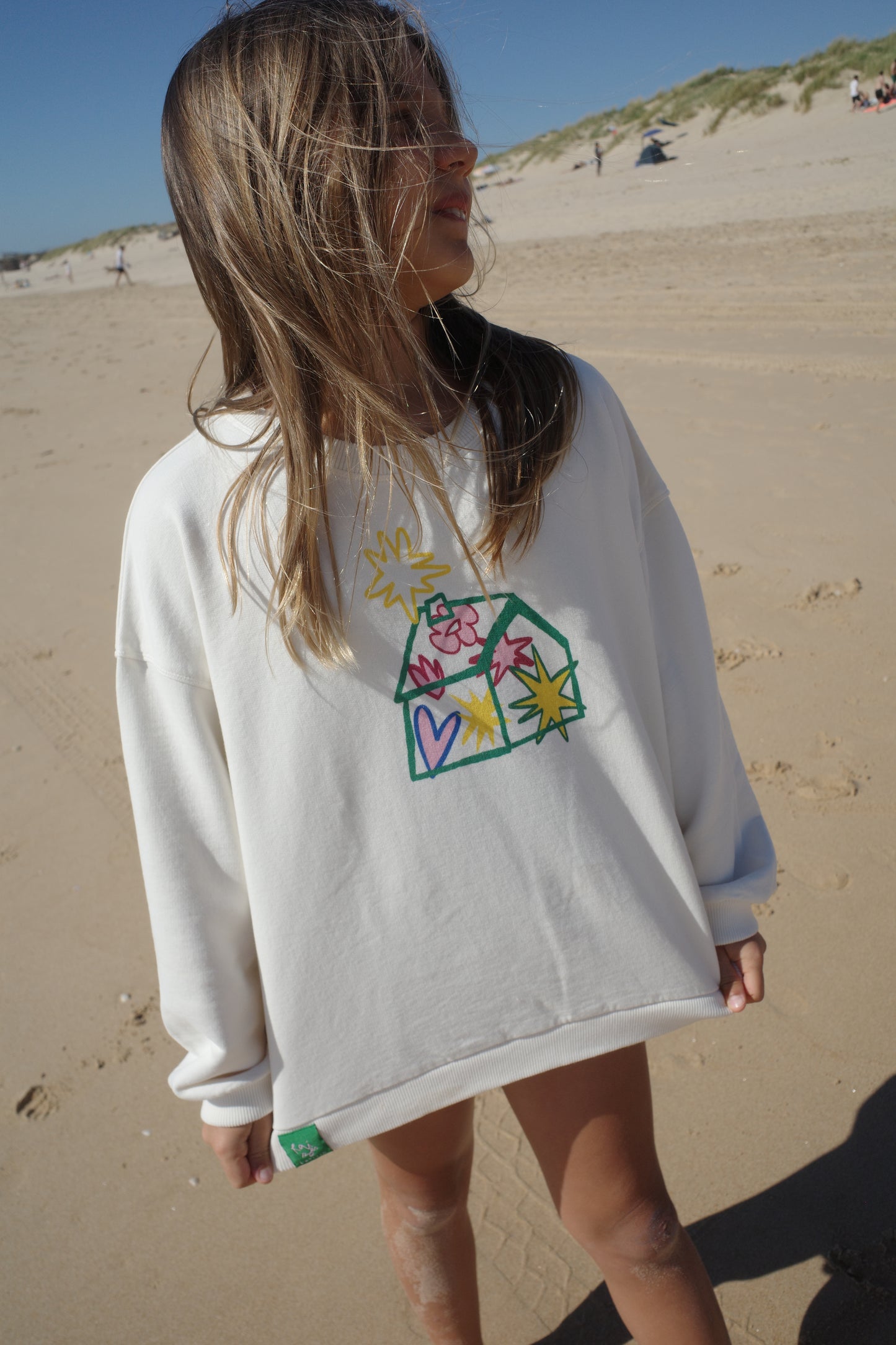 RAÍZES KIDS SWEATSHIRT | OFF-WHITE