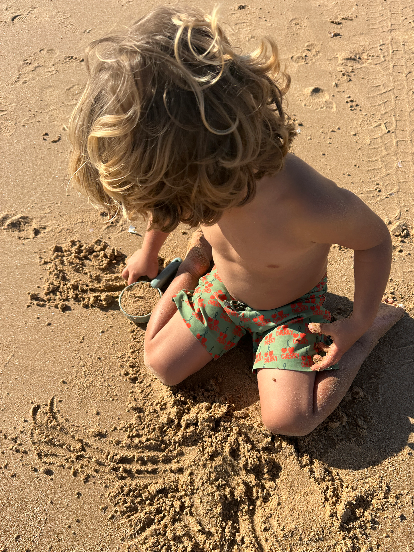 PRINCIPEZINHO KIDS SWIM SHORTS | CHERRY GREEN
