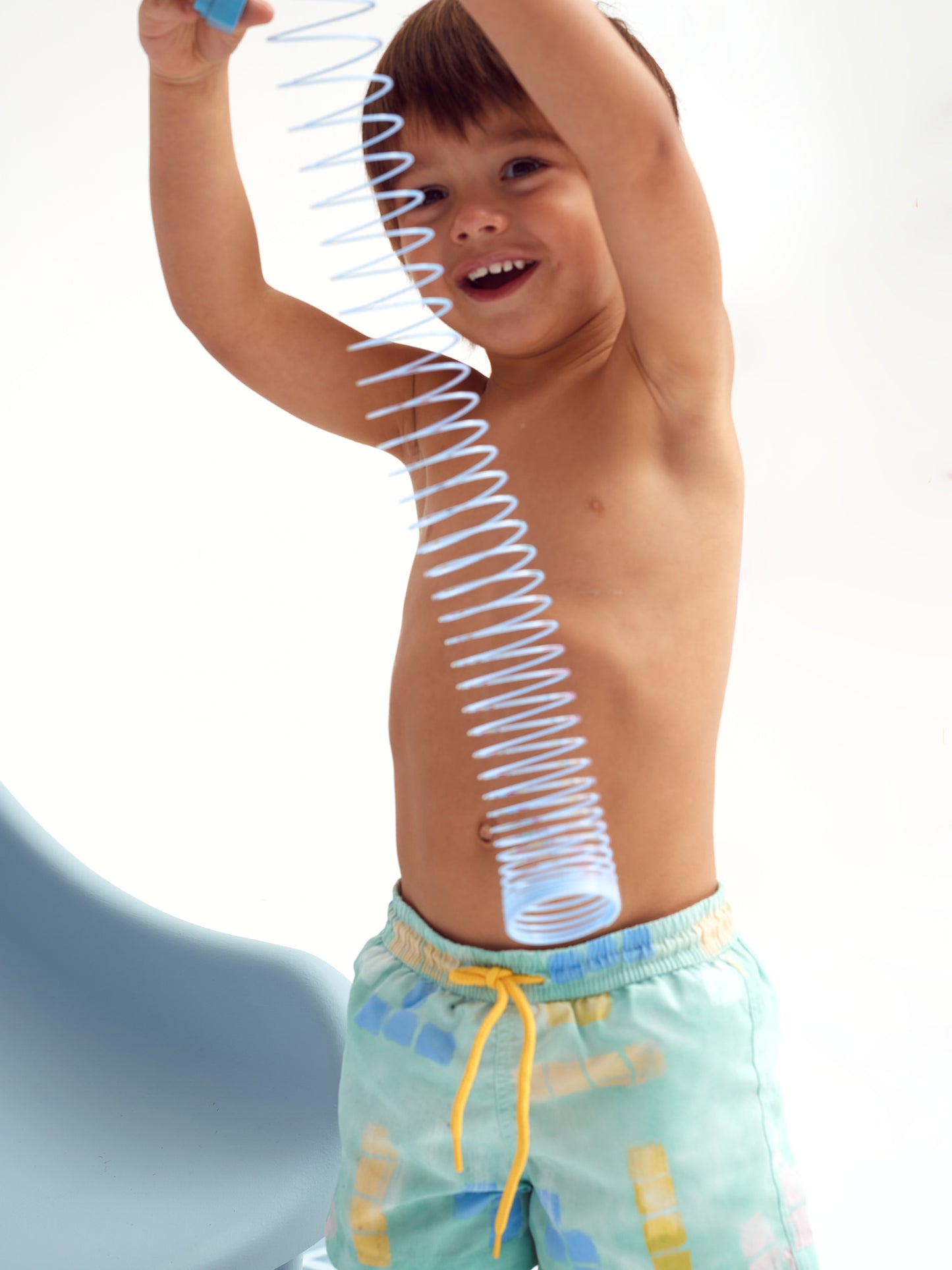 SONIC SWIM SHORTS | PASTEL BLOCKS
