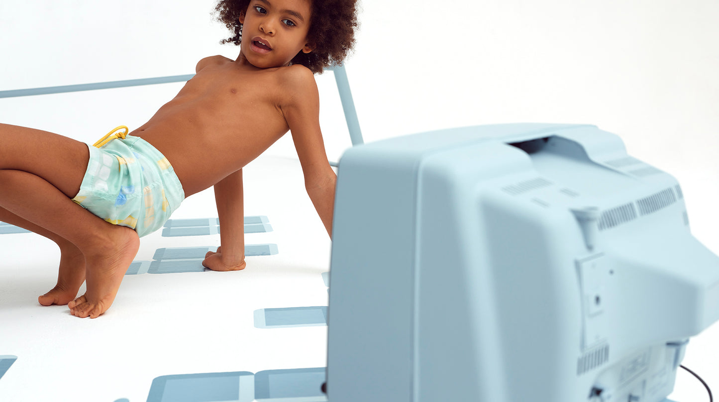 MARIO BOARDSHORTS | PASTEL BLOCKS