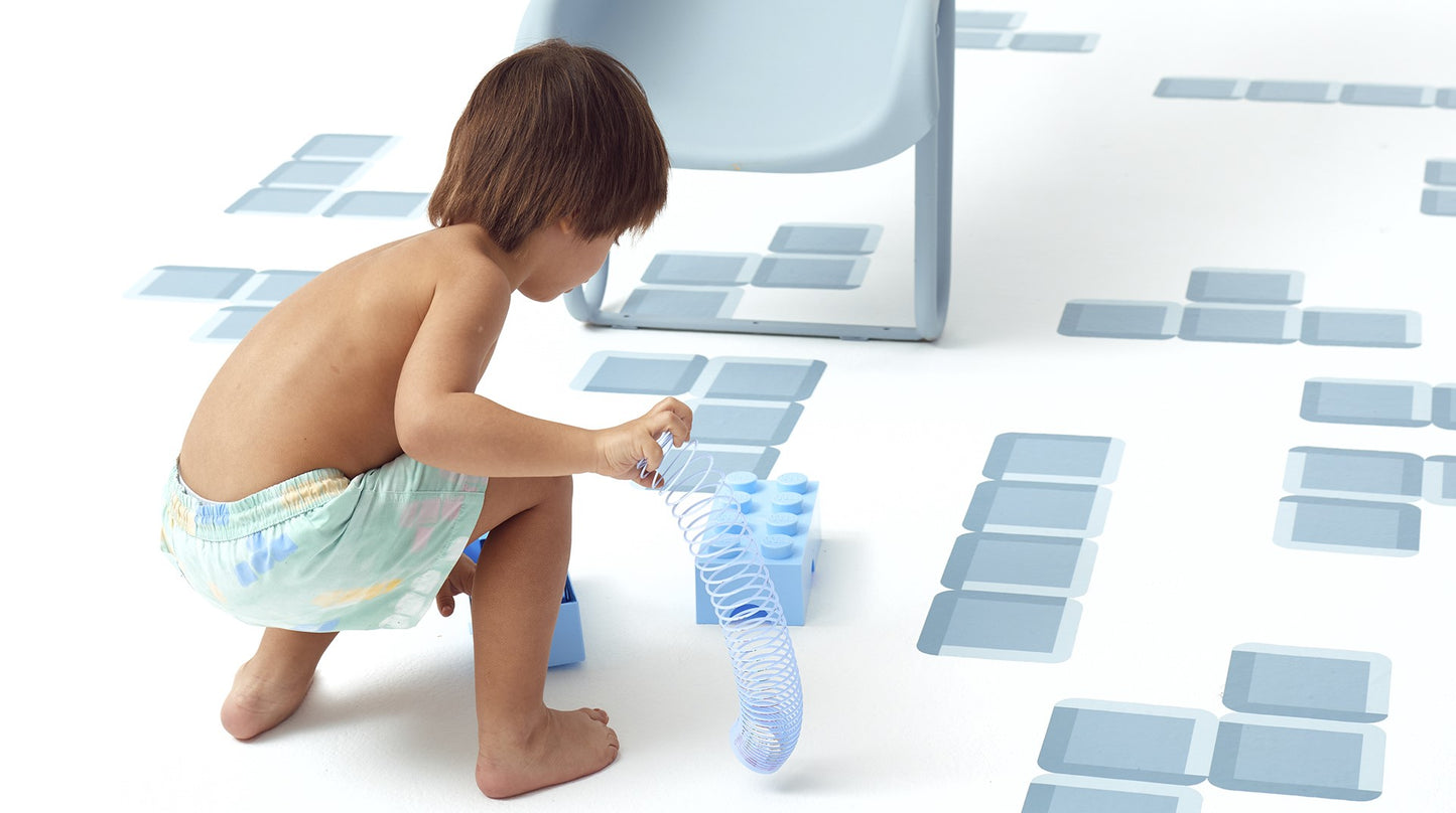 SONIC SWIM SHORTS | PASTEL BLOCKS